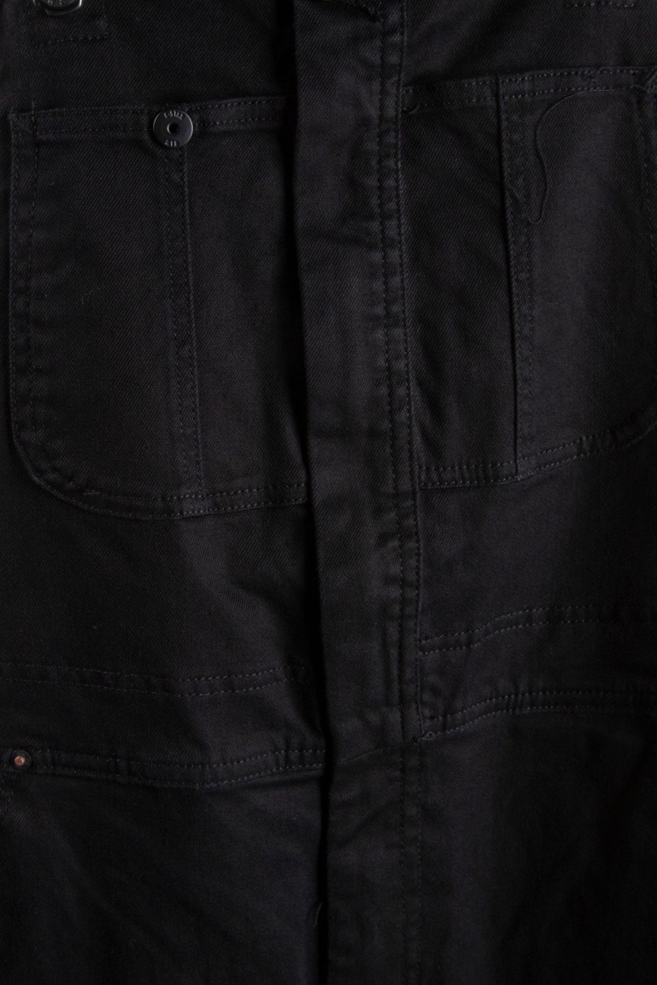 SLIM DUNGAREE SLESS DK BLACK 6