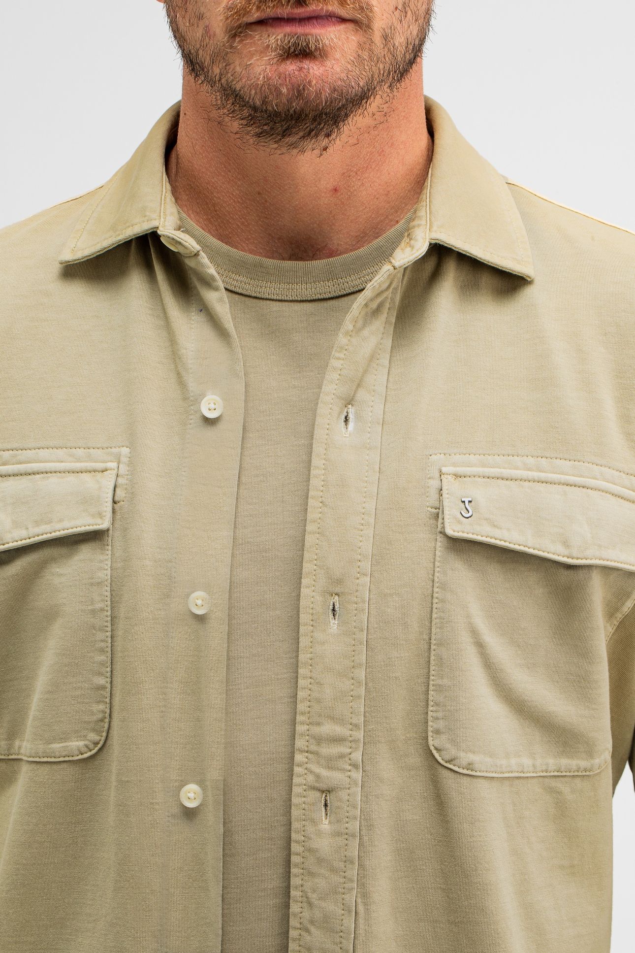 FINN POCKET JERSEY OVERSHIRT LEAF GREEN 5