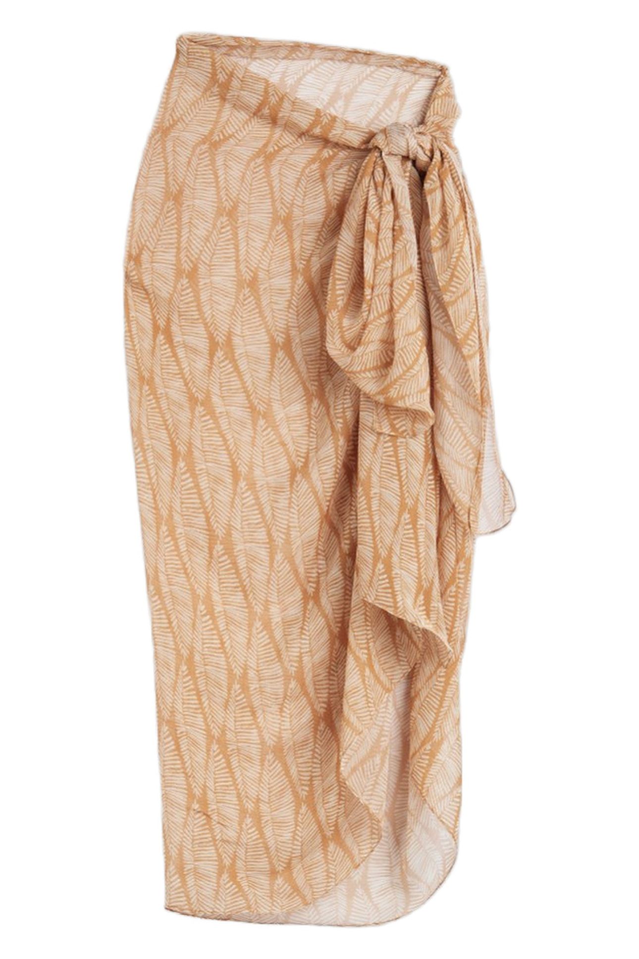 THE BROWN PRINTED PAREO BROWN 1