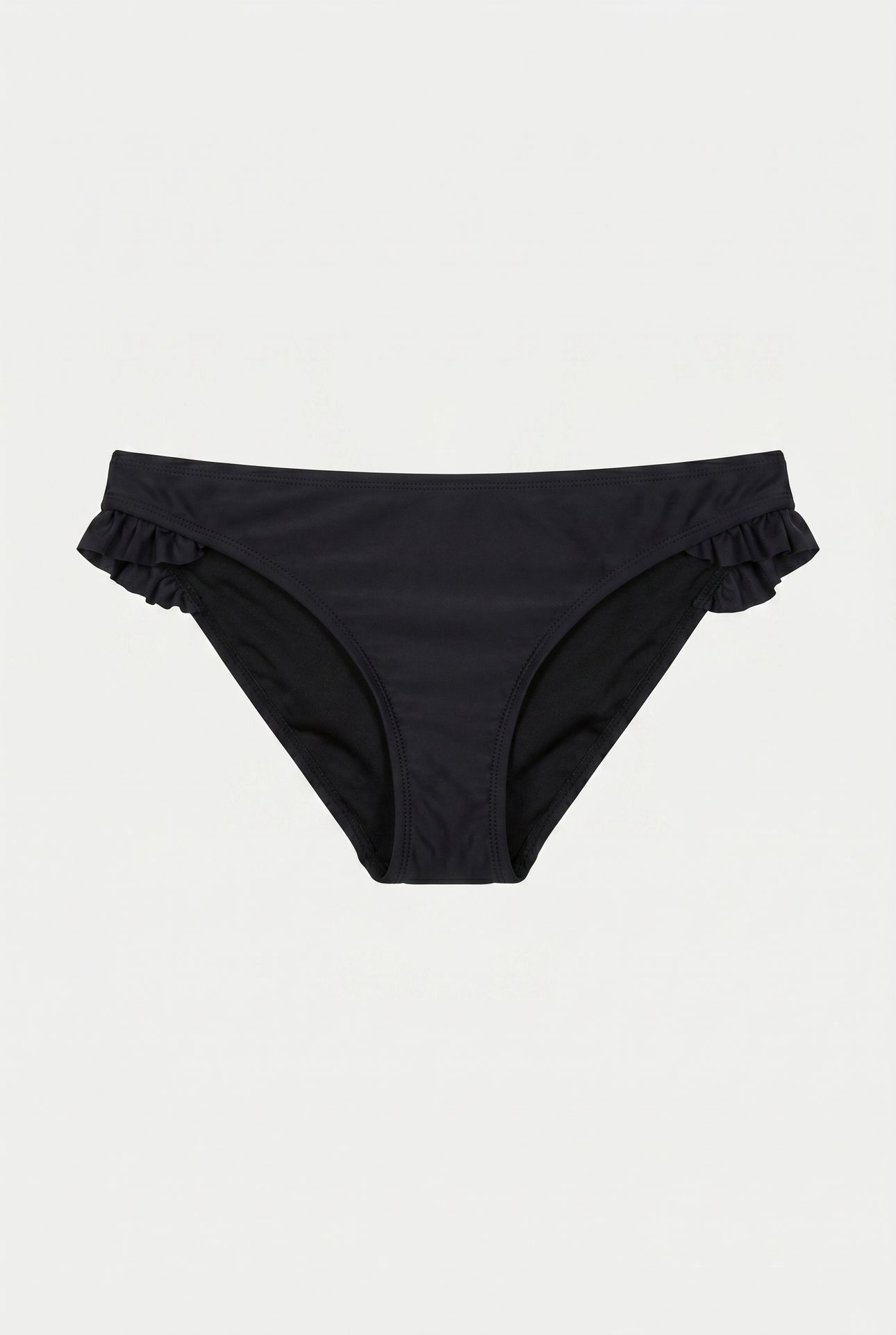 CLASSIC RUFFLE BIKINI BOTTOM BLACK 2