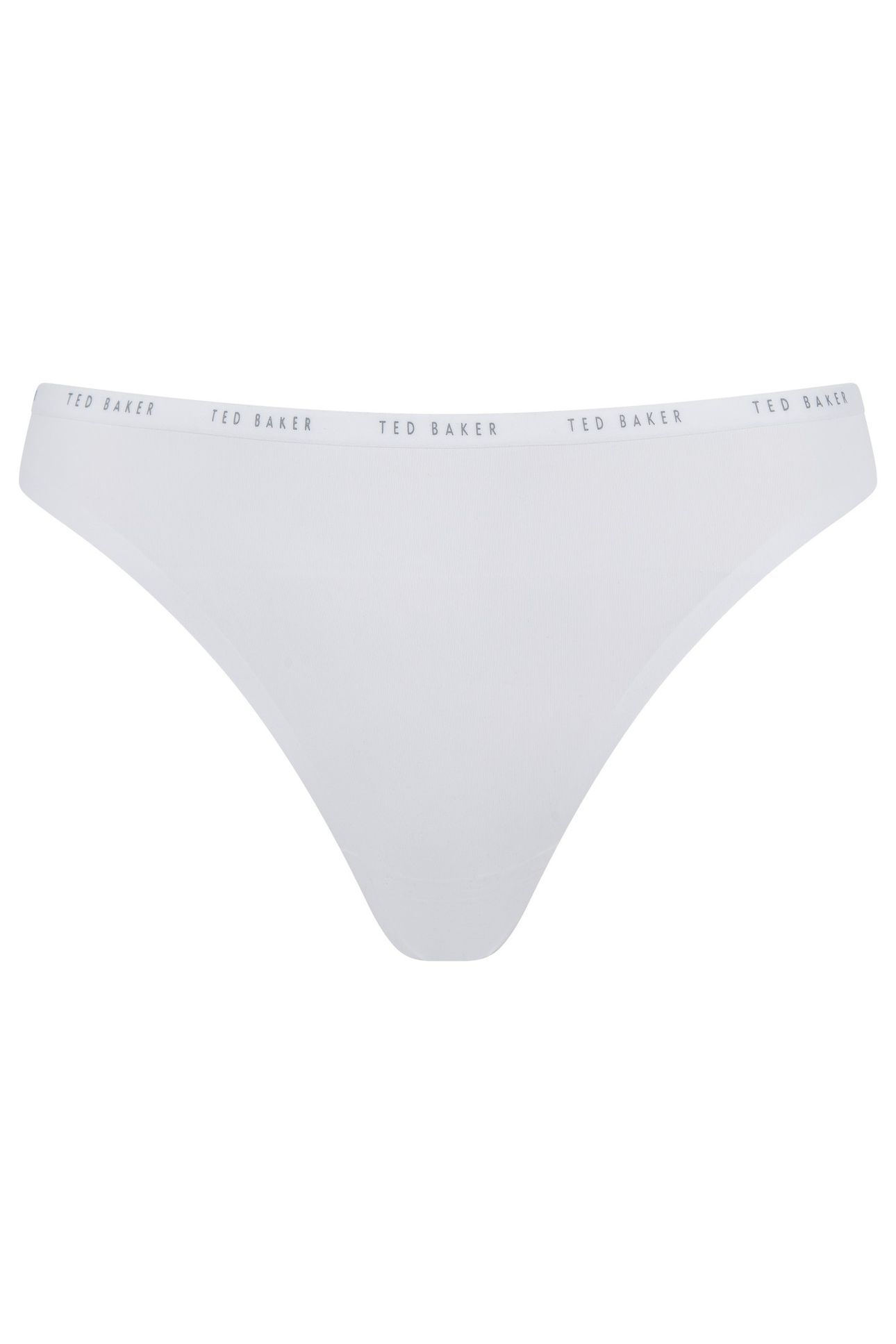 INDIE 3PK EMBOSSED THONG NO SHOW WHITE/BLACK/CREAM 4