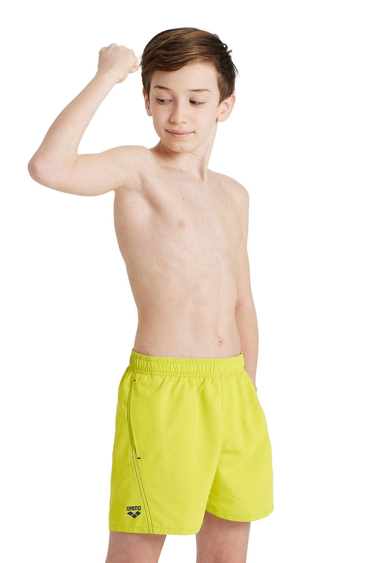 FUNDAMENTALS LOGO JR BOXER SOFT GREEN-NAVY 5