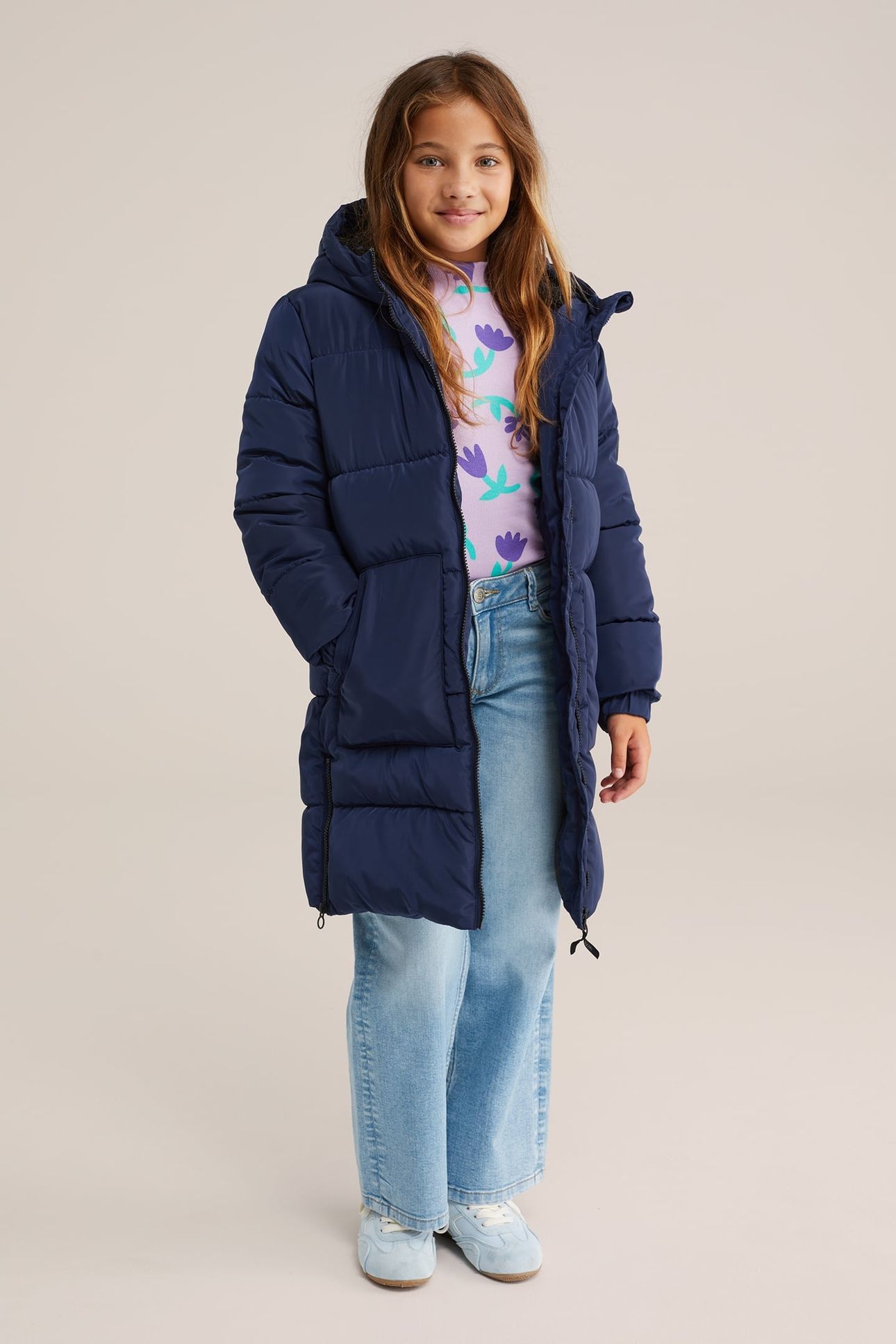 JACKET LONG LENGTH DARK BLUE 1