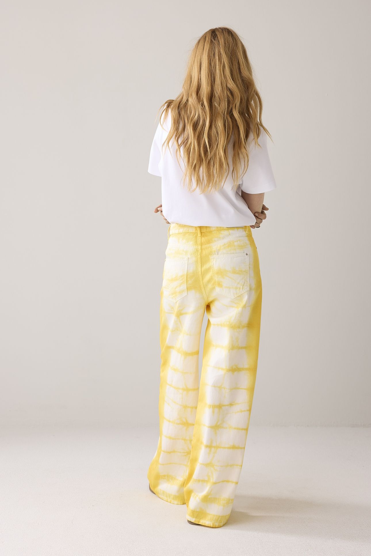 WIDELEG CAVALRY LYOCELL TWILL YELLOW 2