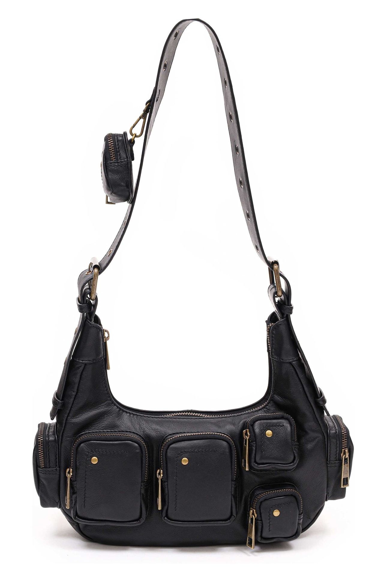 SALLY SMALL POCKET SHEEP BLACK W. GOLD 1