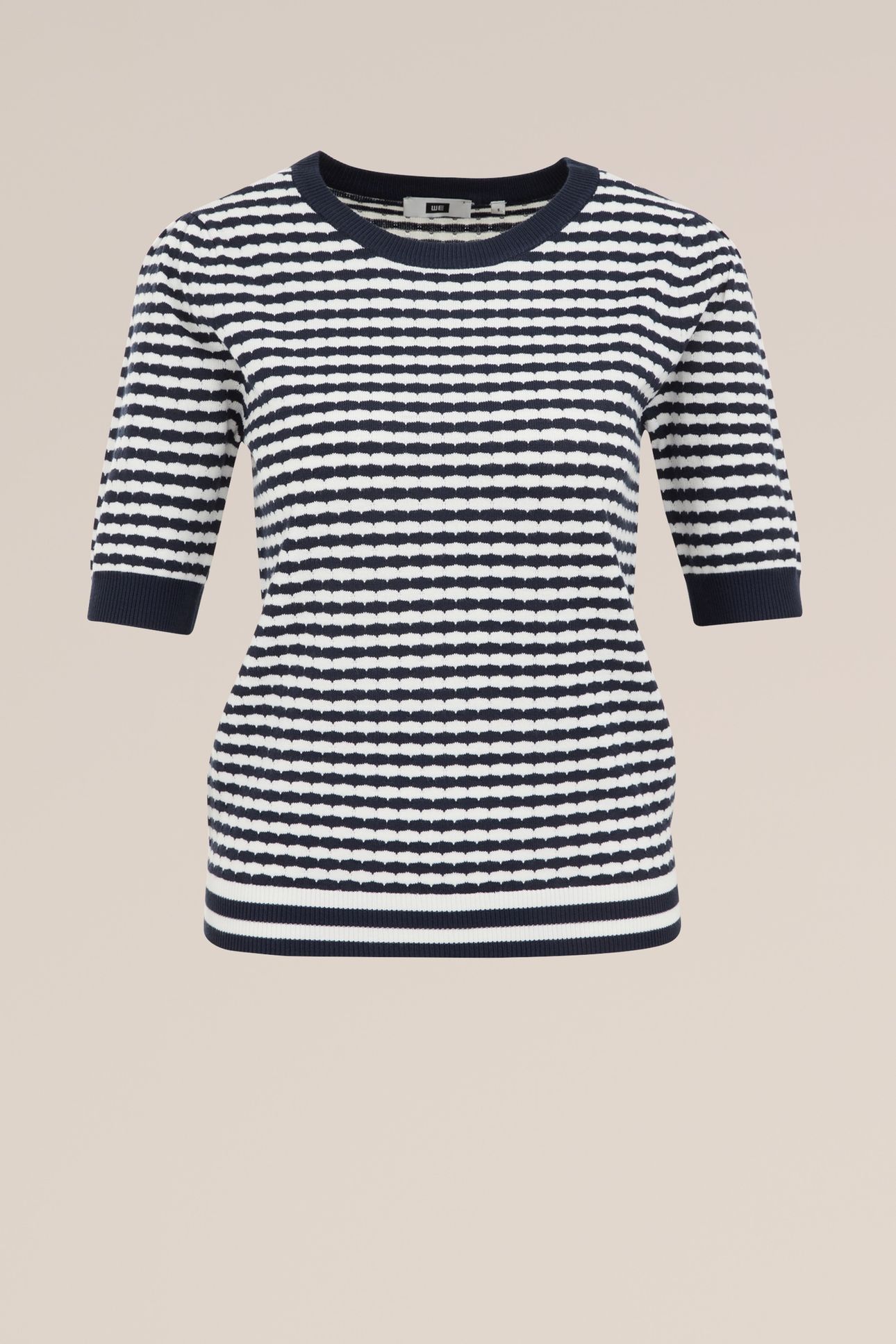 KNITTED PULLOVER NAVY BLUE 4