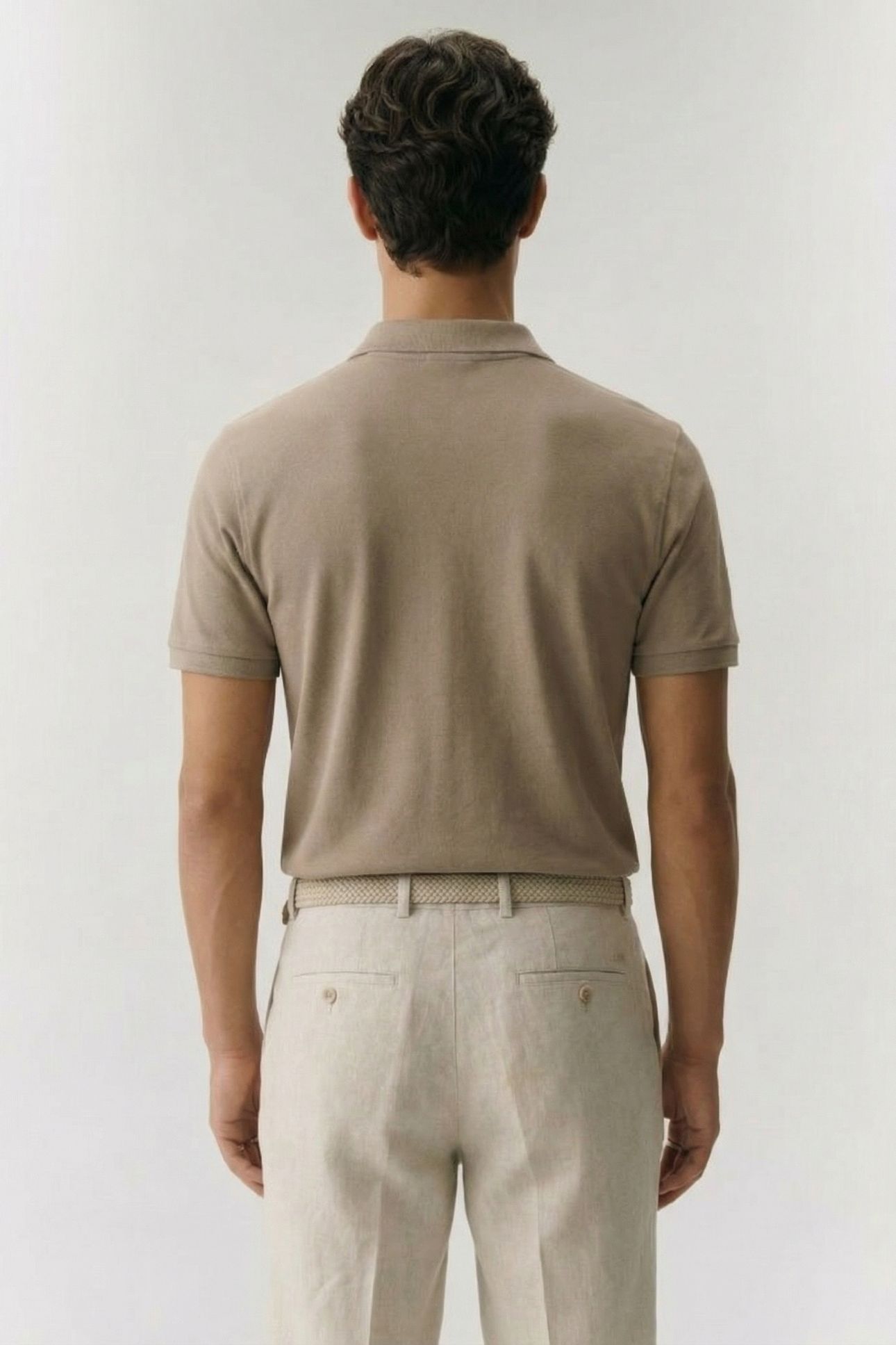 DS_BOWIE BUTTON POLO VINTAGE KHAKI VINTAGE KHAKI 2