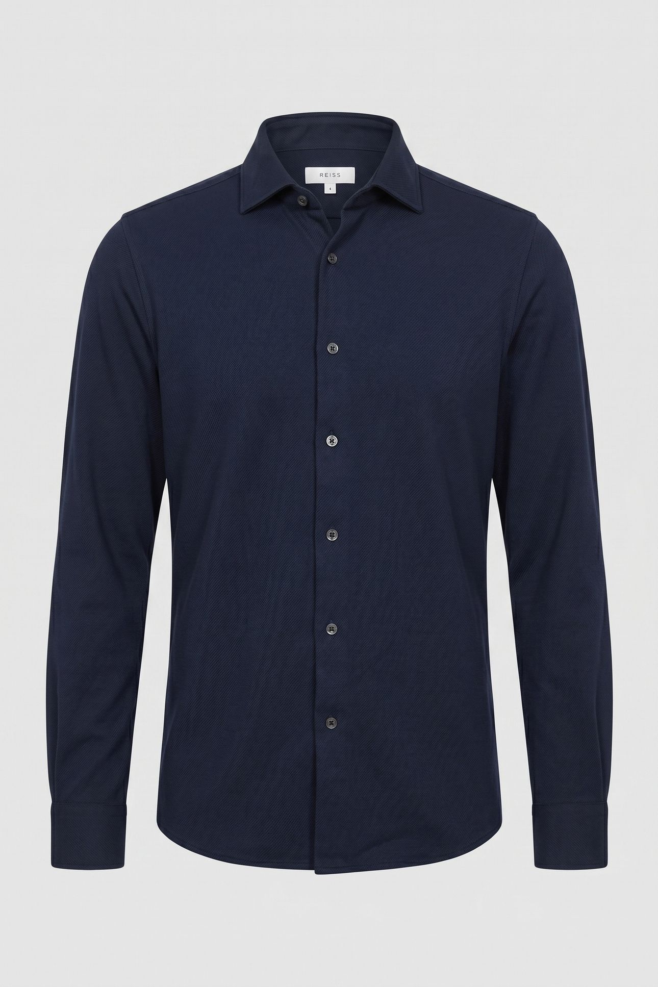 BRUSHED COTTON OVERSHIRT NAVY 3