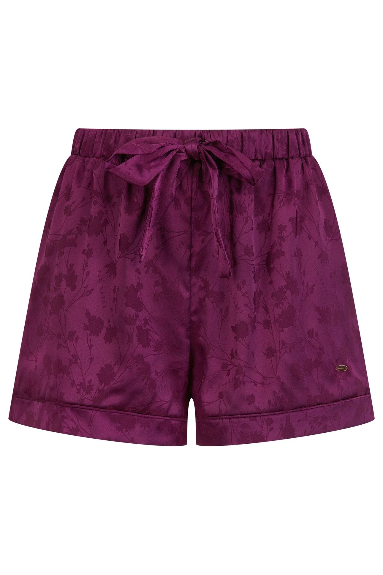 ZARA SHORT SATIN PJ DARK PURPLE 3