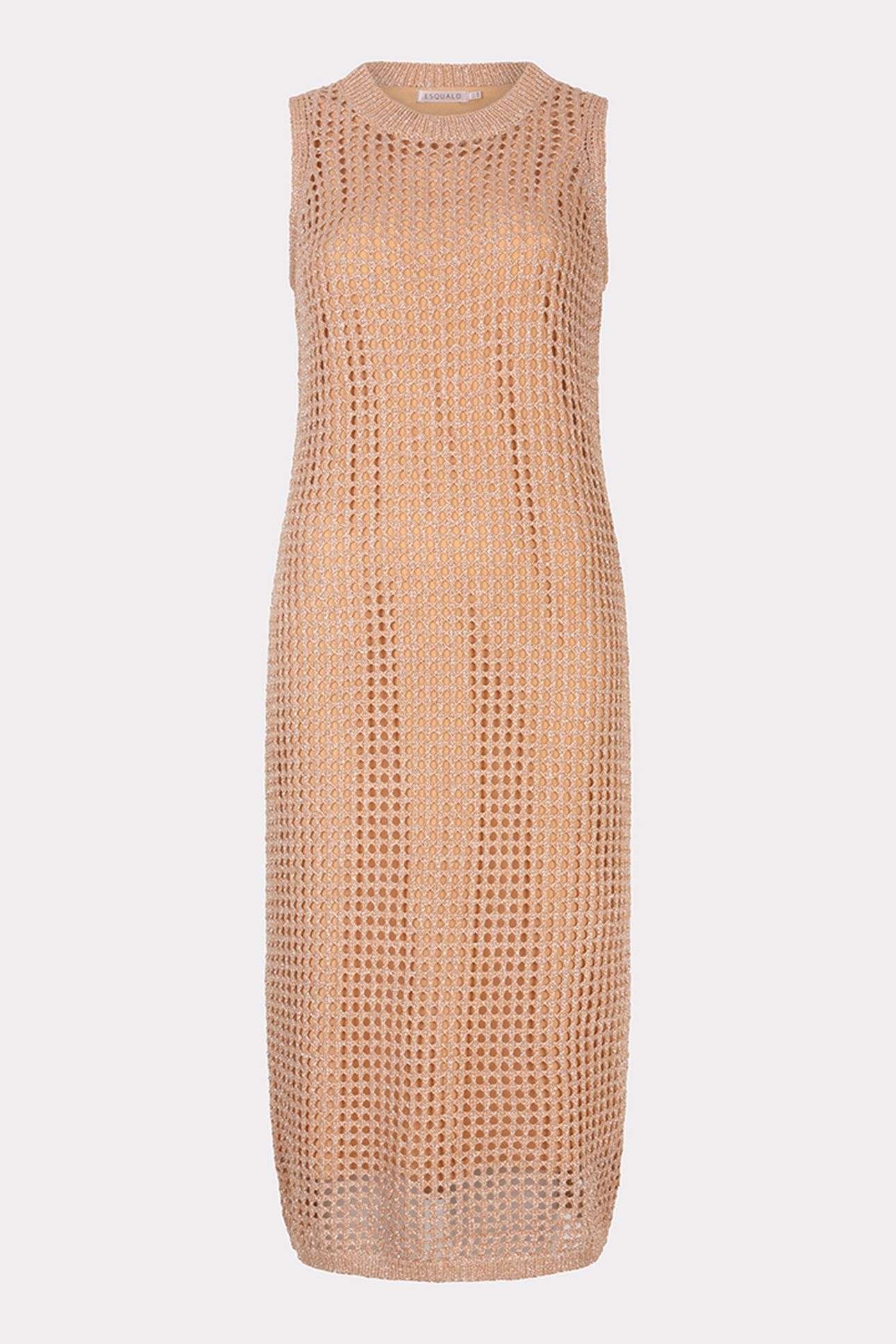 DRESS OPEN KNIT LUREX PRALINE 5