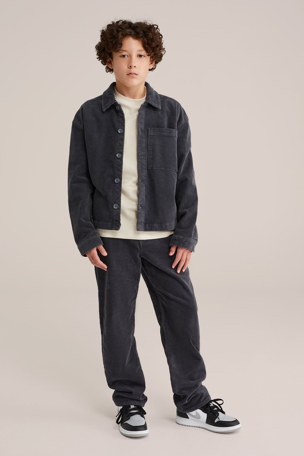 5-POCKET MID WAIST DARK BLUE 1