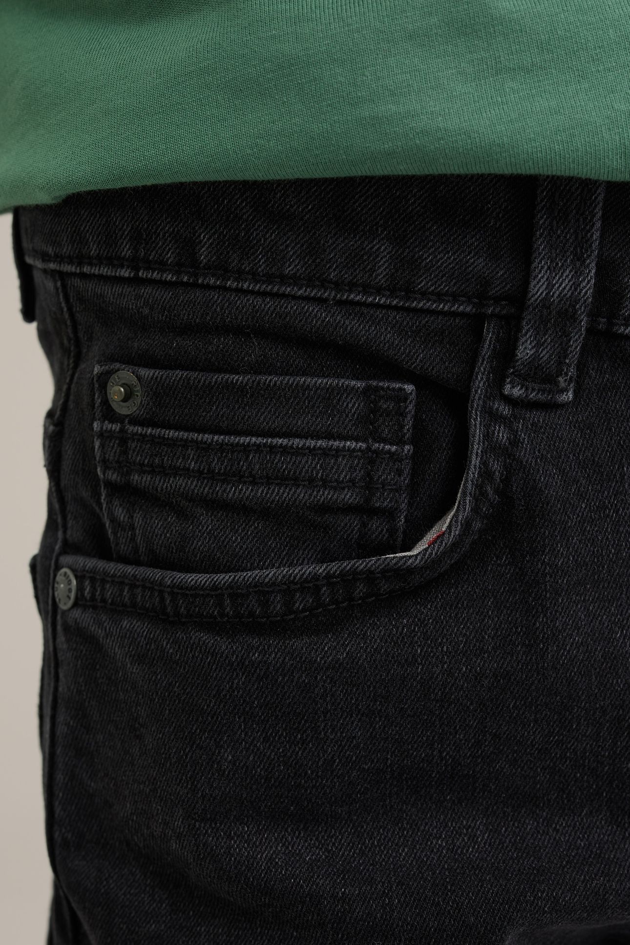 5-POCKET MID WAIST DARK GREY 6