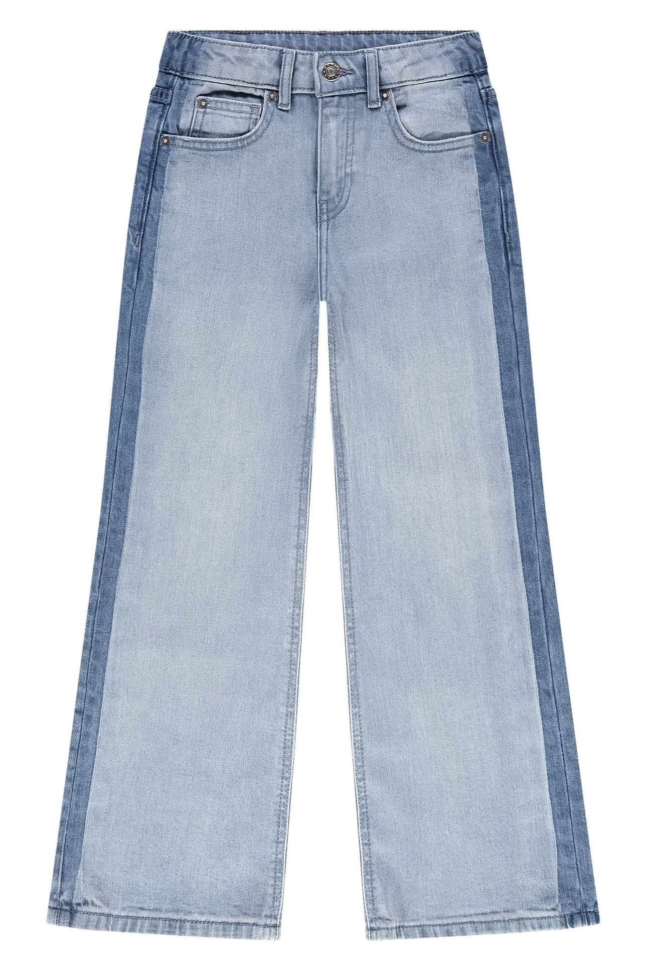 GINNA WIDE LEG JEANS LIGHT/ MID BLUE DENIM 1