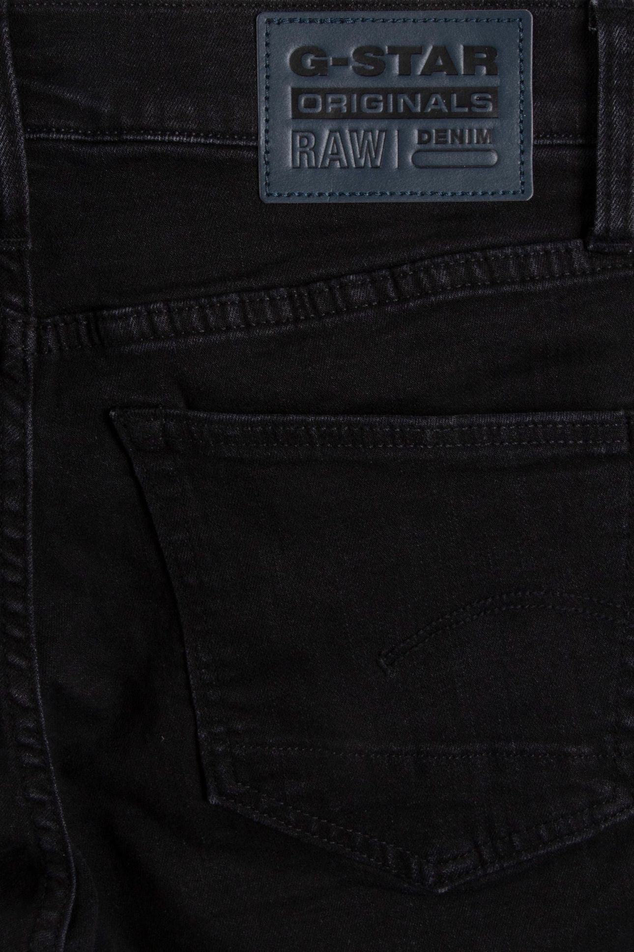 3301 SLIM JEANS JET BLACK 4