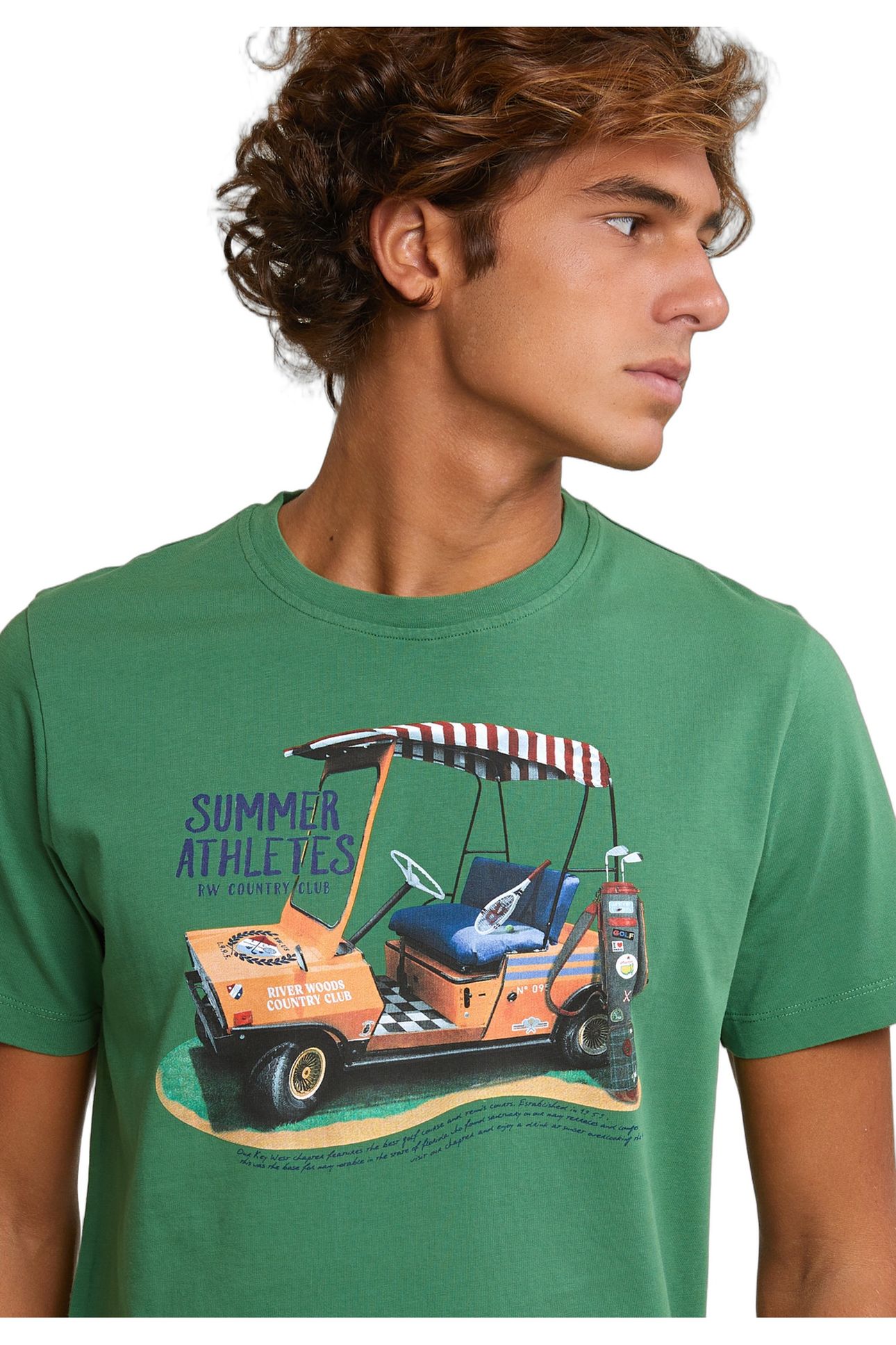 NORMAL FIT BASIC T-SHIRT SHORT SLEEVES BELIZE GREEN 3