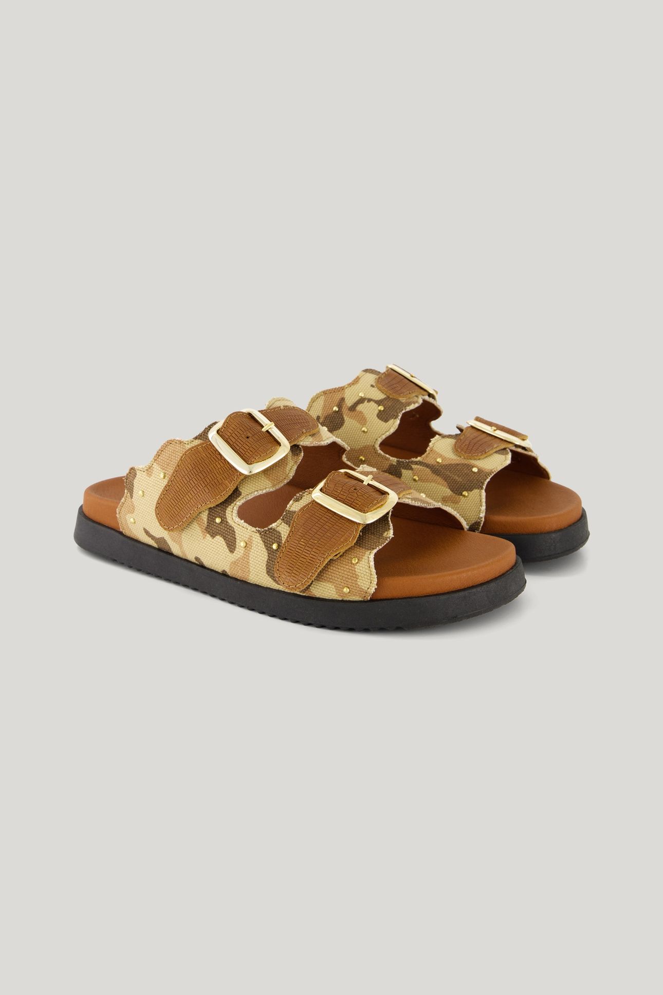 SANDAL CANVAS PRINT STUD MULTICOLOUR 4