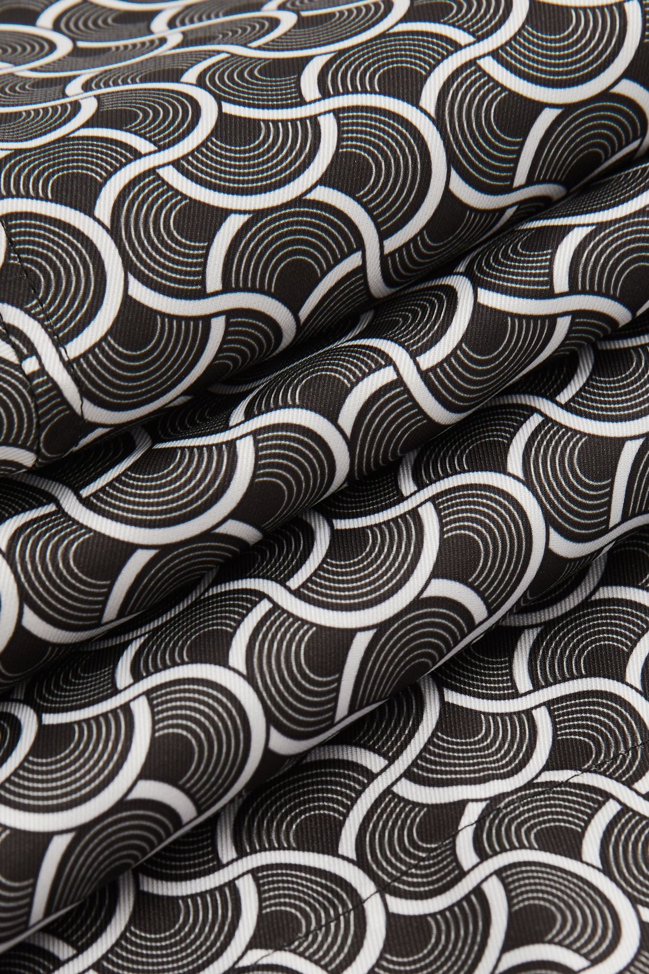 SS GEO WAVE PRINTED CUBAN SHIRT BLACK/WHITE 6