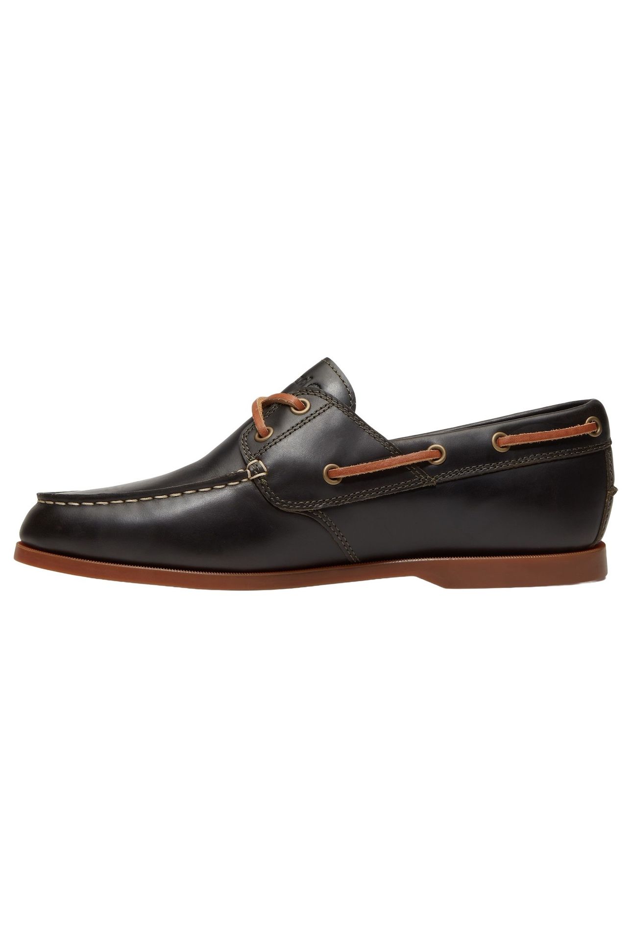 CEDAR BAY ESSENTIAL BOAT SHOE DARK GREEN FULL GRAIN 6