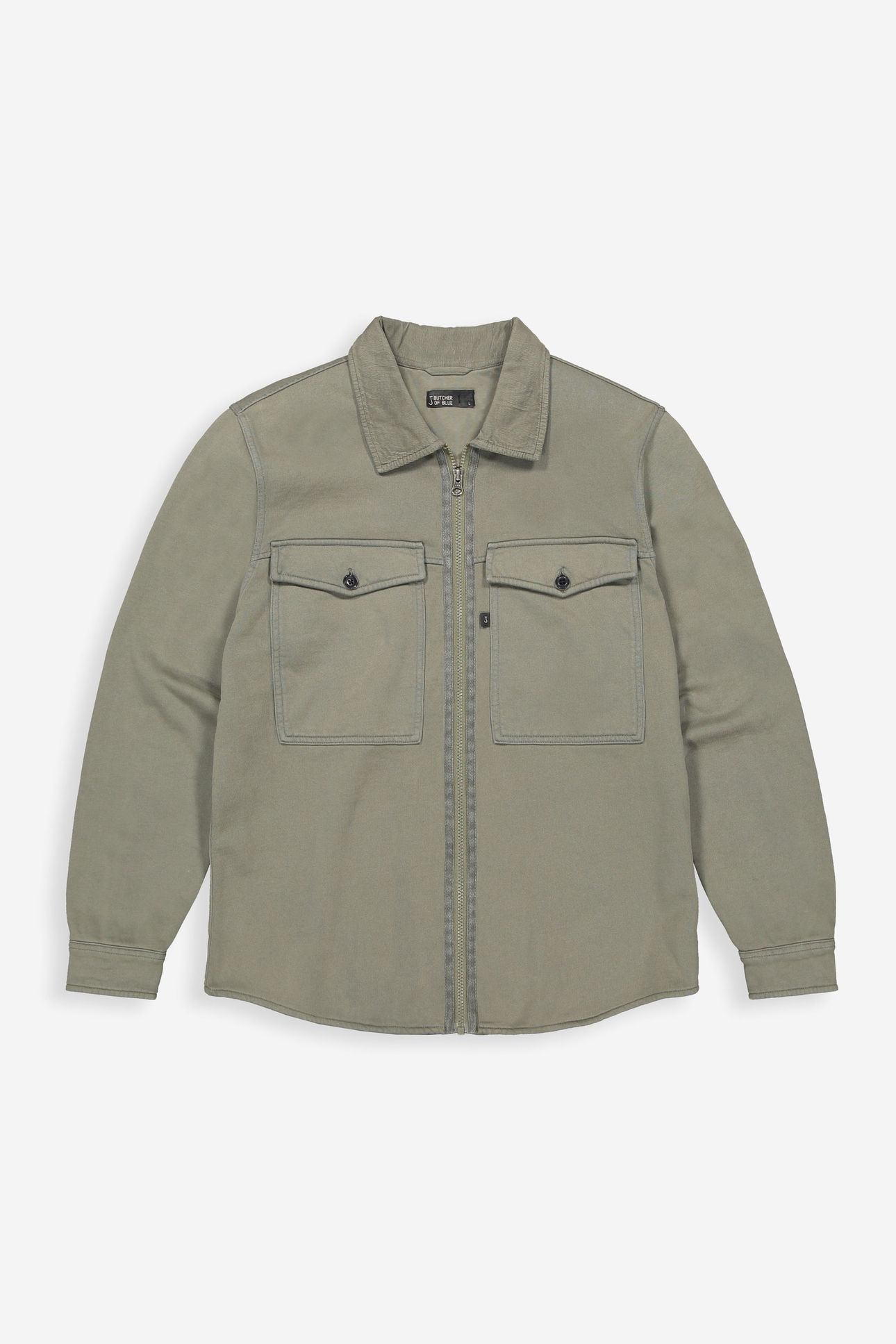 PERRY ZIP OVERSHIRT DK. GRANITE GREEN 3