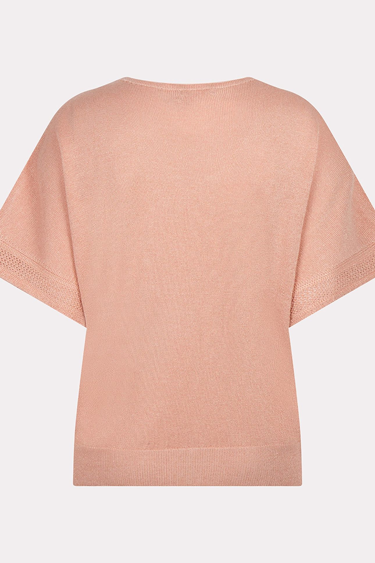 SWEATER BATWING POINTELLE LUREX LIGHT APRICOT 6