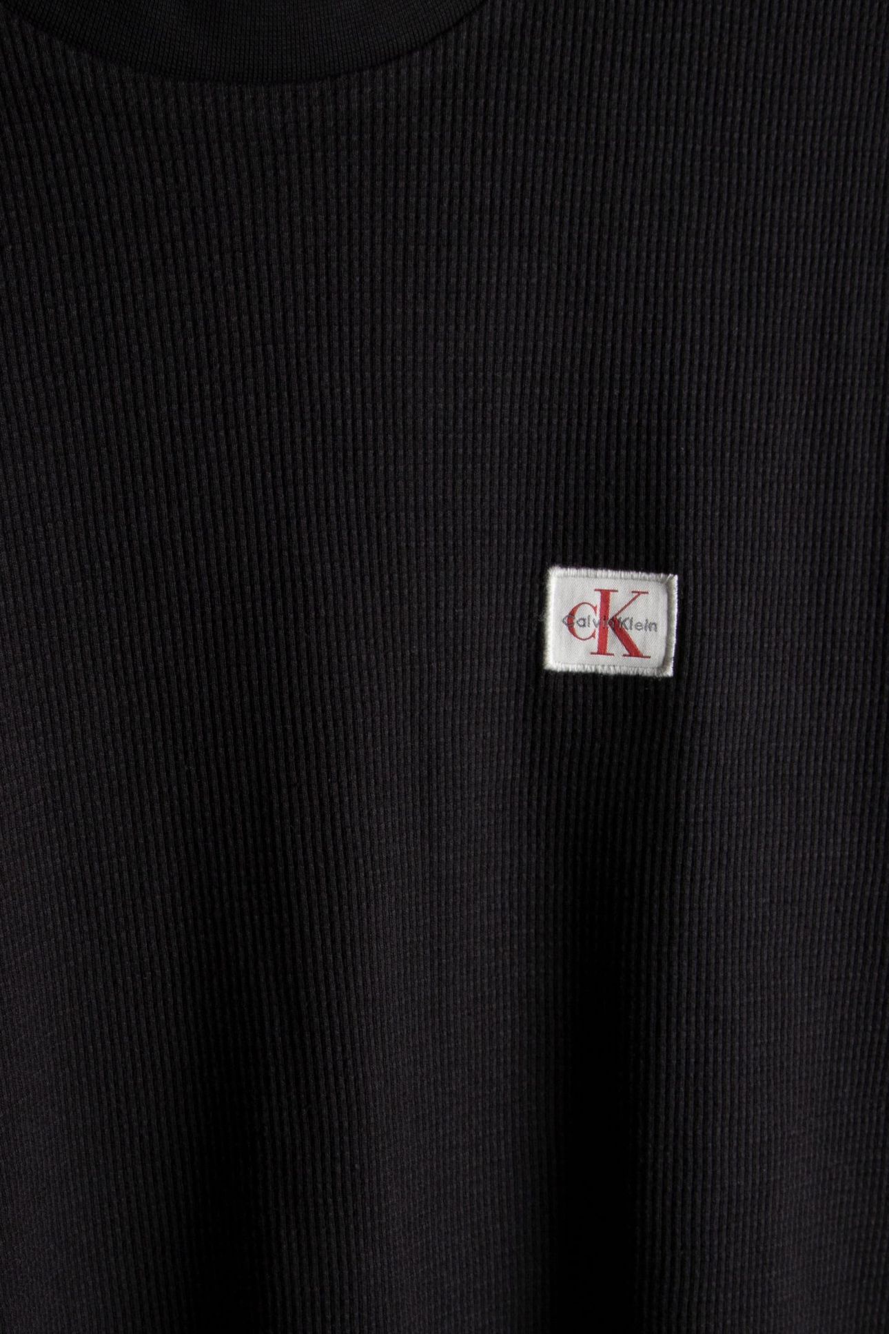 SS WAFFLE BADGE CREWNETEE BLACK 4