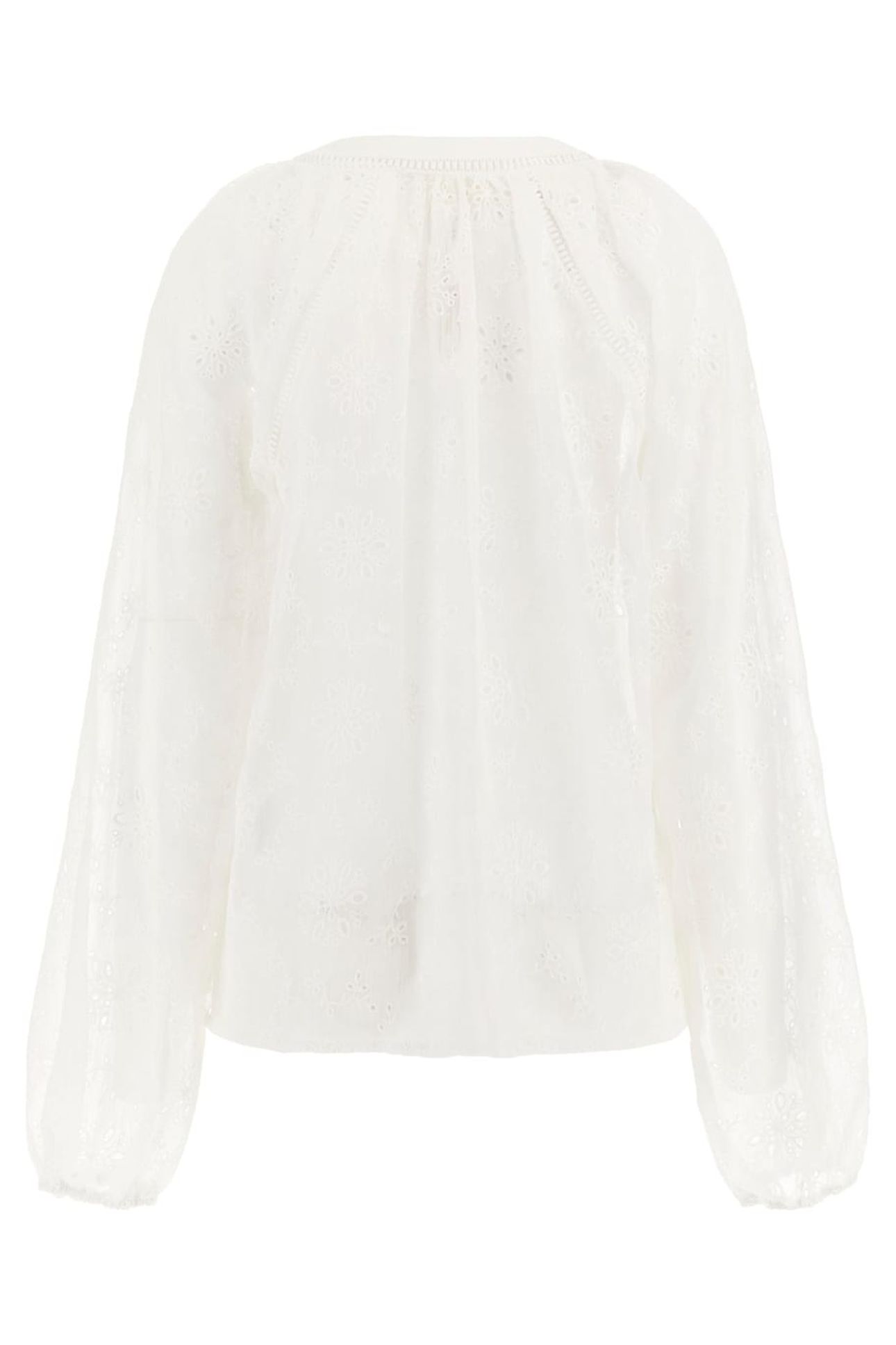 GUESS ECO LS DANIÈLE EMBRO TOP PURE WHITE 4