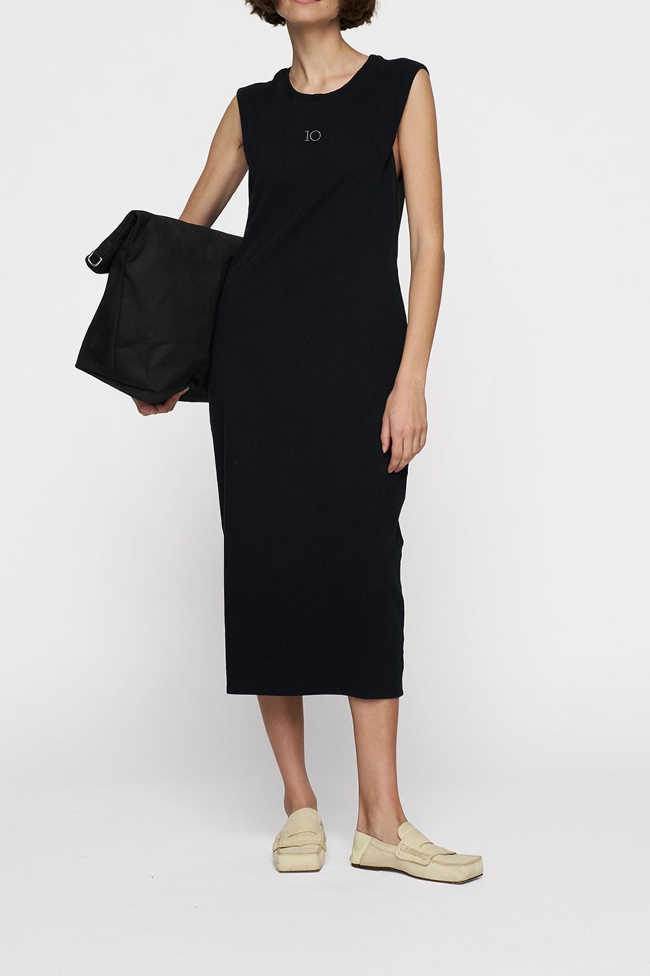 EASY SLEEVELESS DRESS BLACK 1