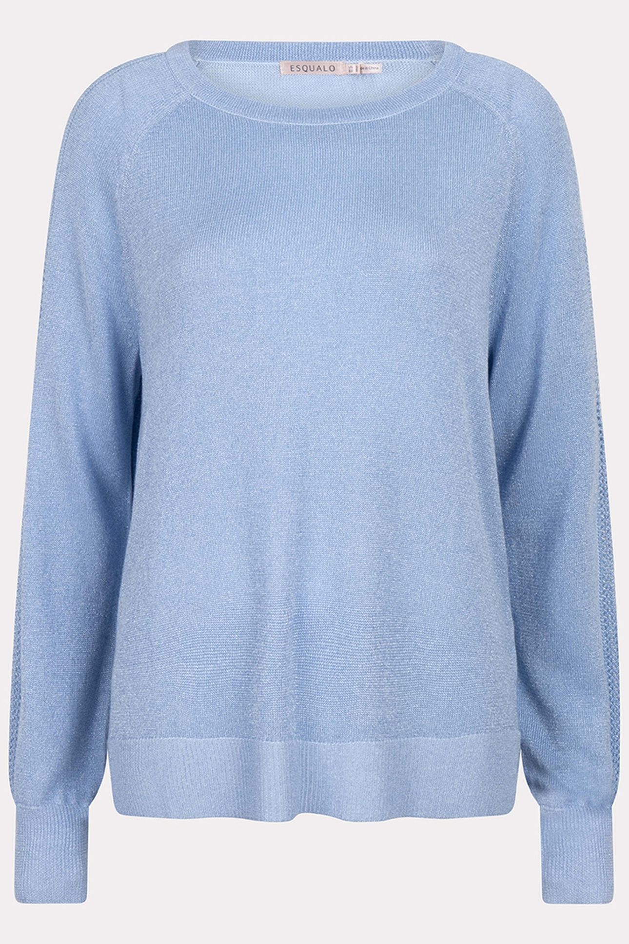 SWEATER RAGLAN POINTELLE LUREX SKY BLUE 4