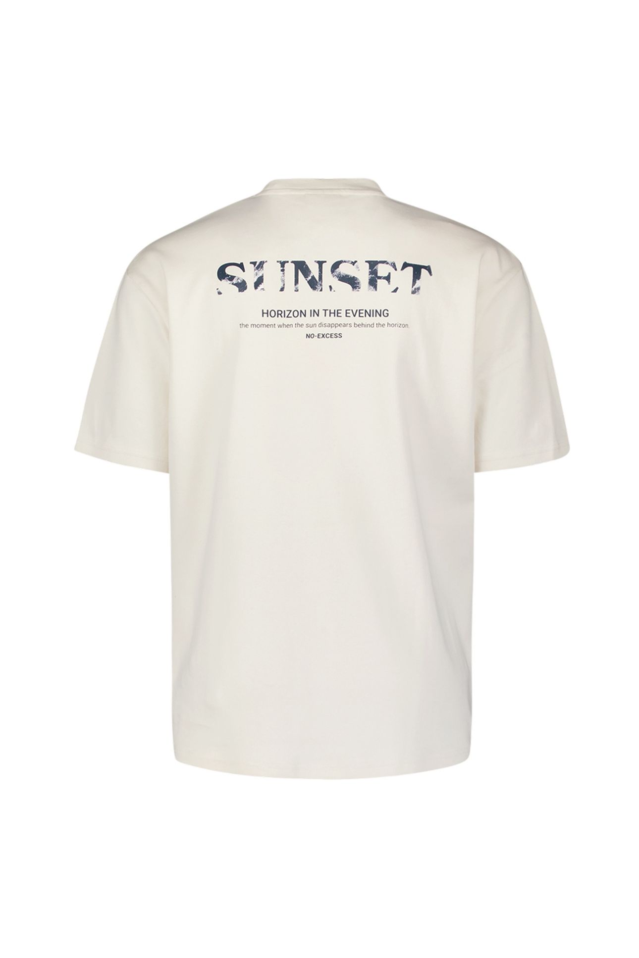 T-SHIRT CREWNECK HEAVY SOLID BACK PRINT OFFWHITE 6