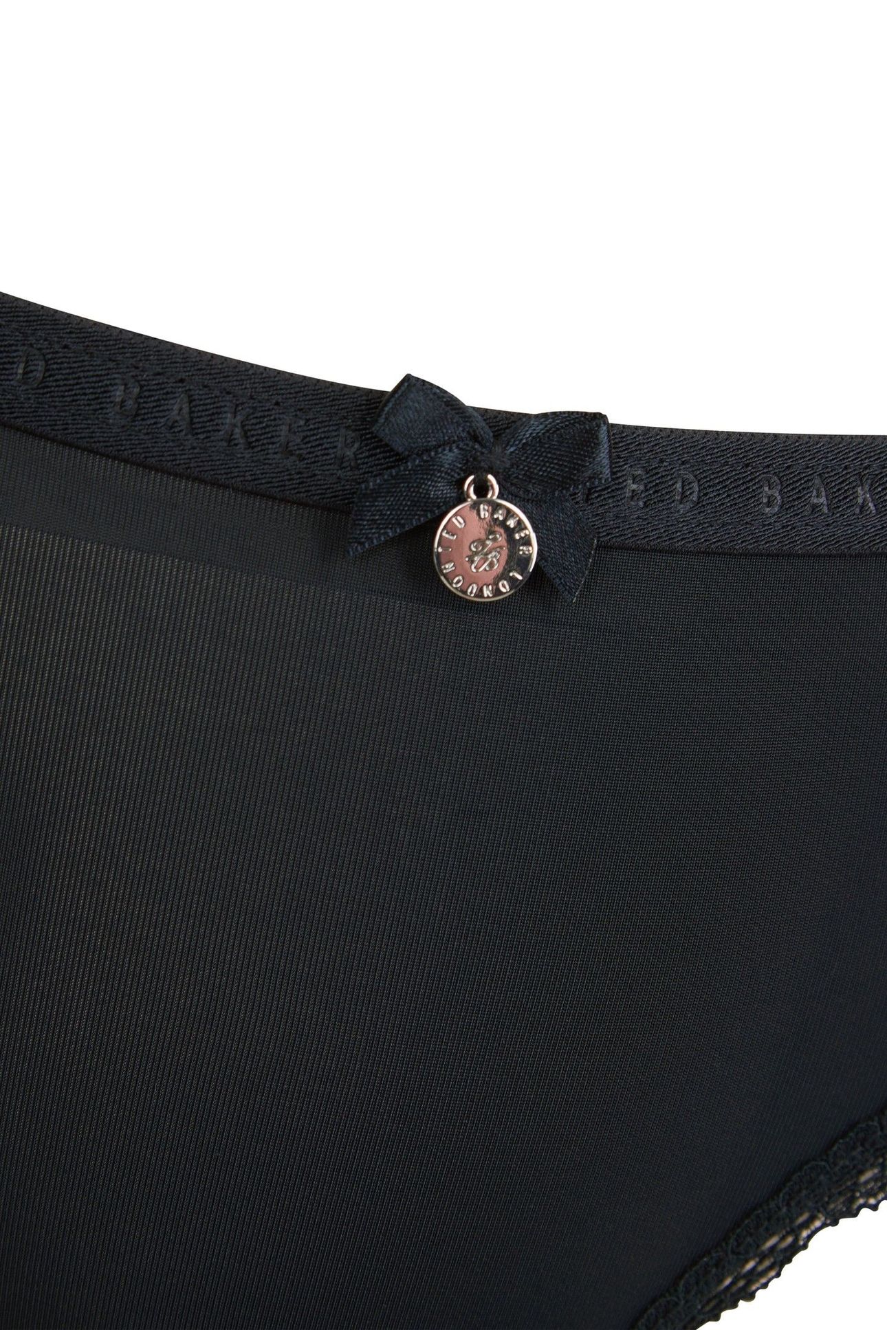 ZARIA 3PK SOLID BRIEF WITH LACE TRIM JET BLACK/EGRET/AZALEA 9