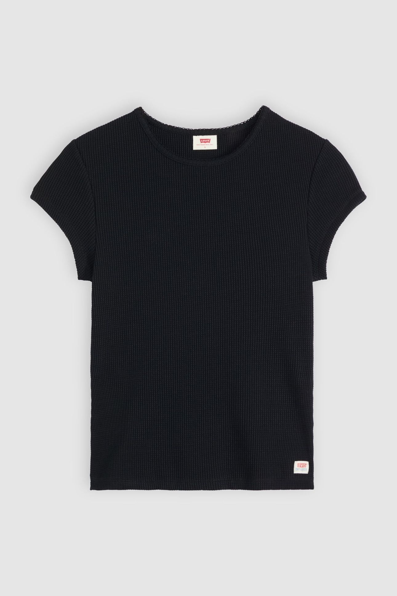 DRY GOODS WAFFLE CAP-SLEEVE TEE 5