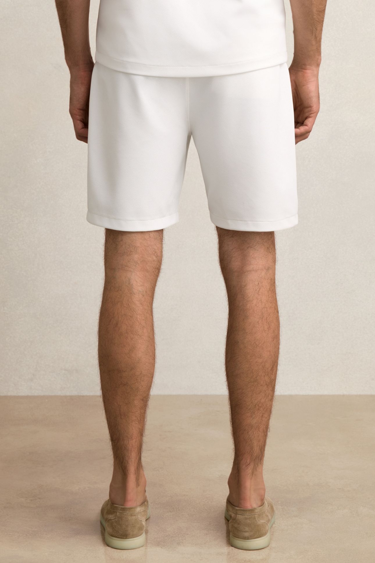 DRAWSTING TEXTURED SHORT WHITE 3