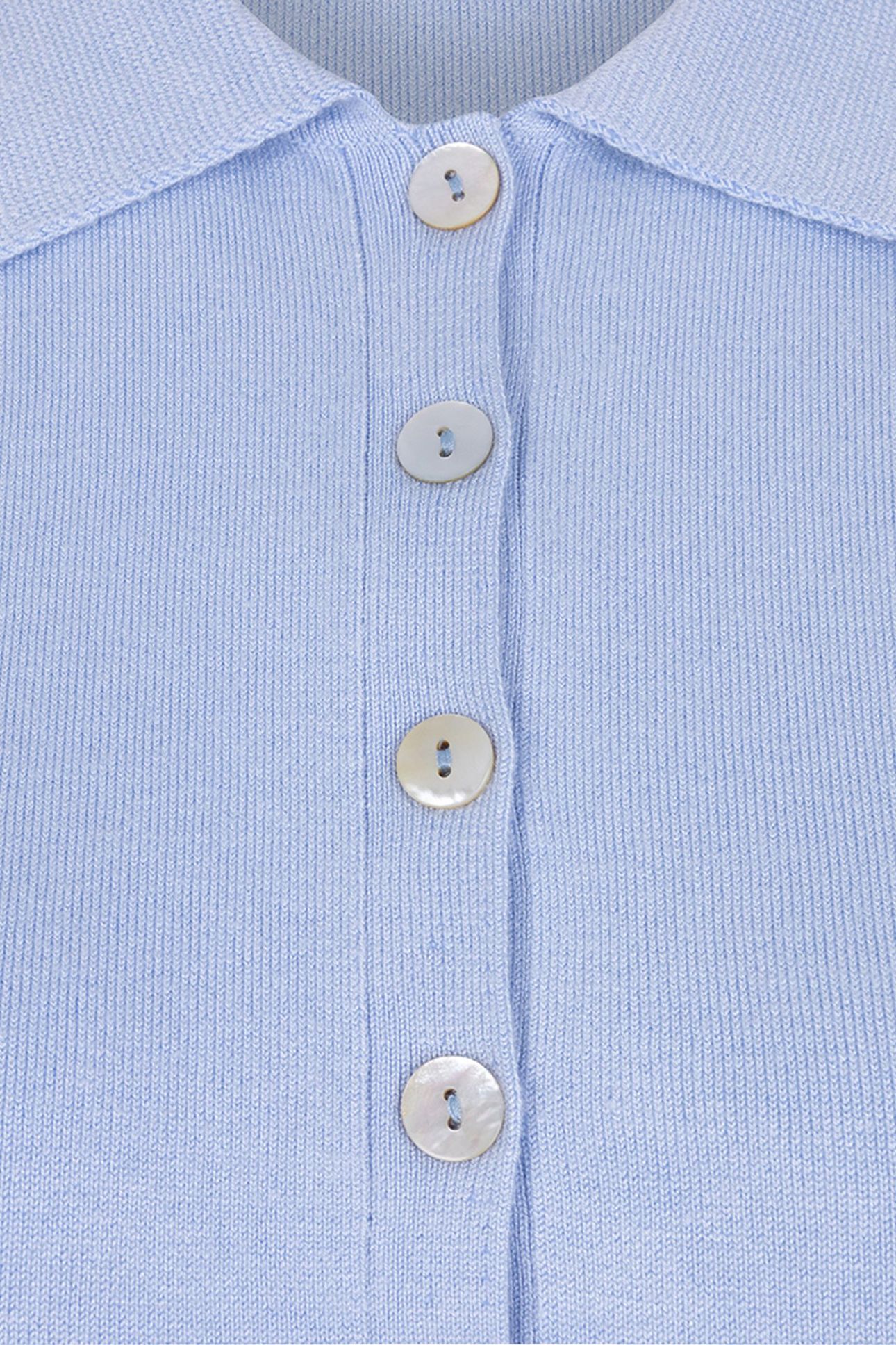 TOP POLO SLV/LSS BASIC KNIT SKY BLUE 7