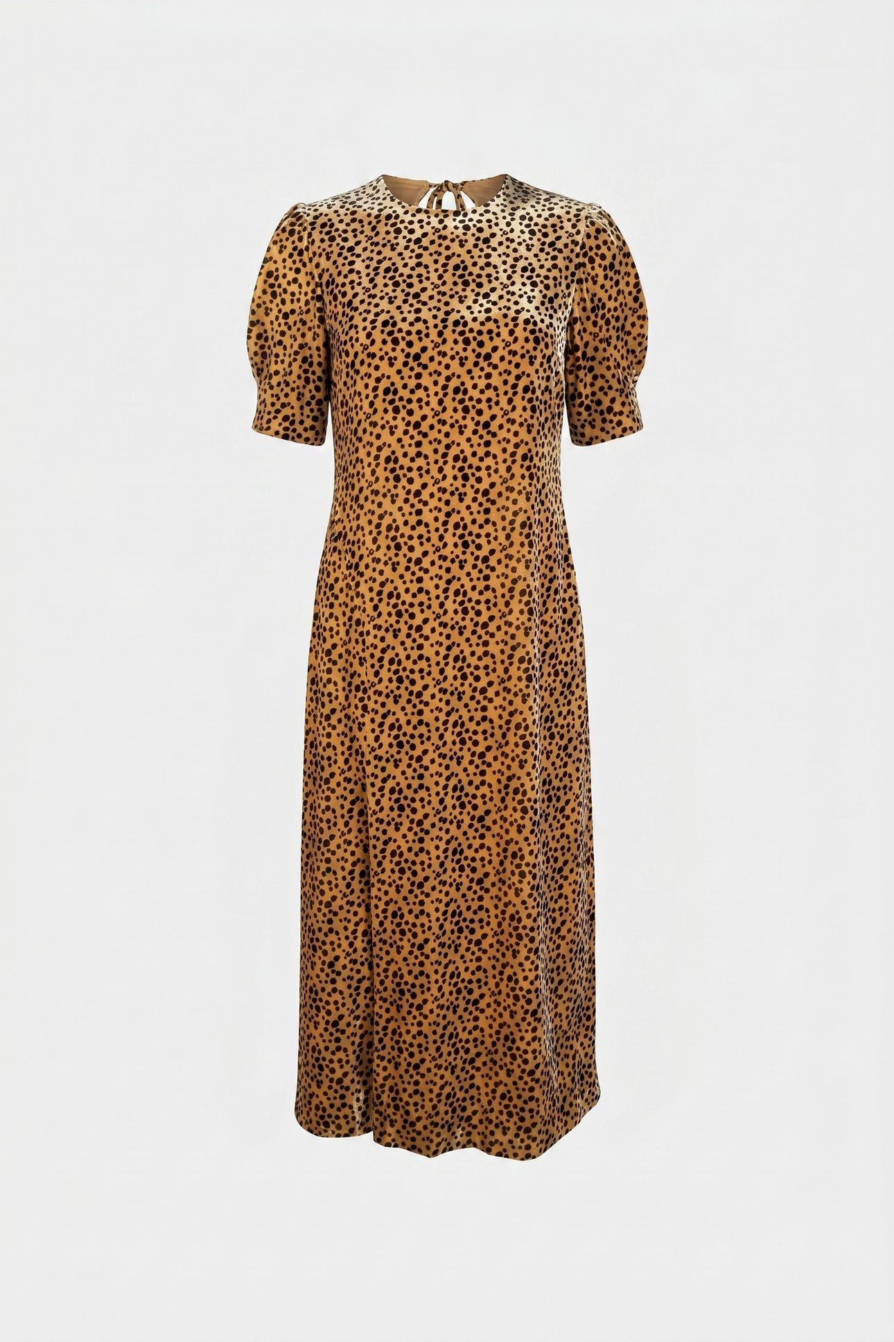 ACELIA VELVET DRESS PARTY YELLOW 4