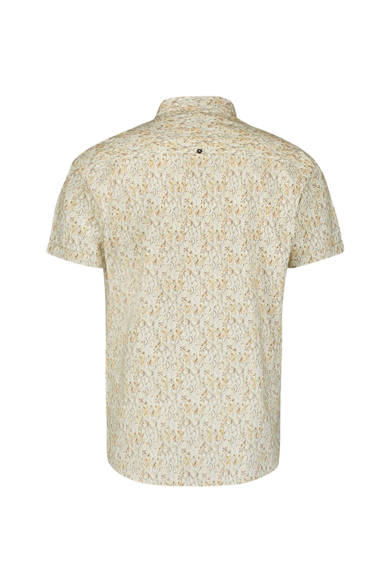 SHIRT SHORT SLEEVE ALLOVER PRINTED YELLOW 5