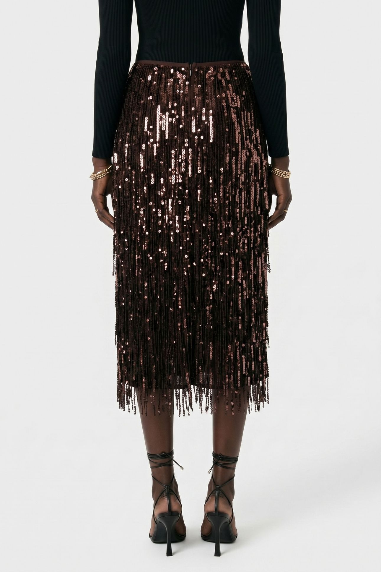 NALA DECO SKIRT BROWN 2