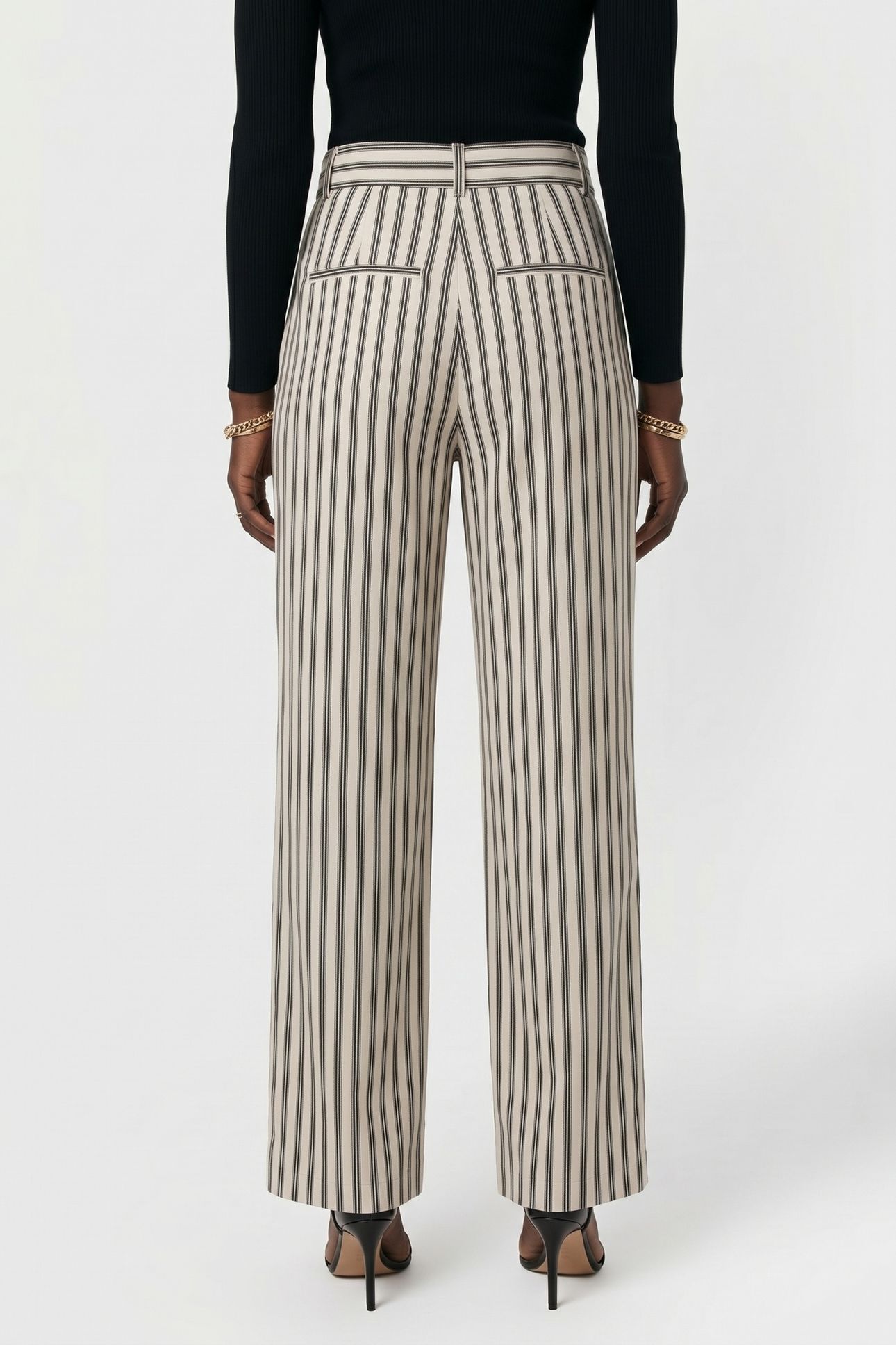 PAUL STRIPED TROUSER BEIGE 2
