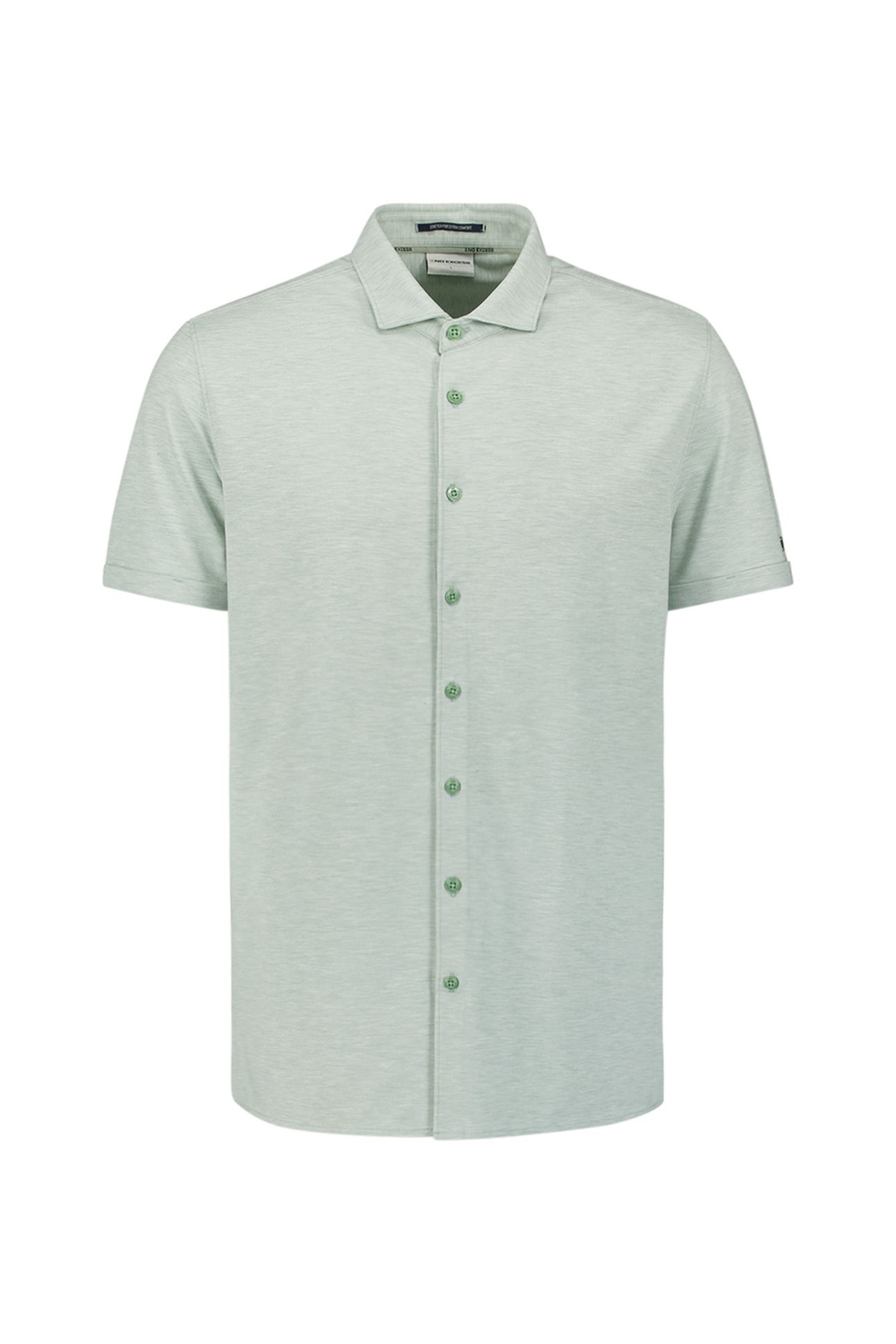 SHIRT SHORT SLEEVE JERSEY MELANGE STRETCH MINT 4