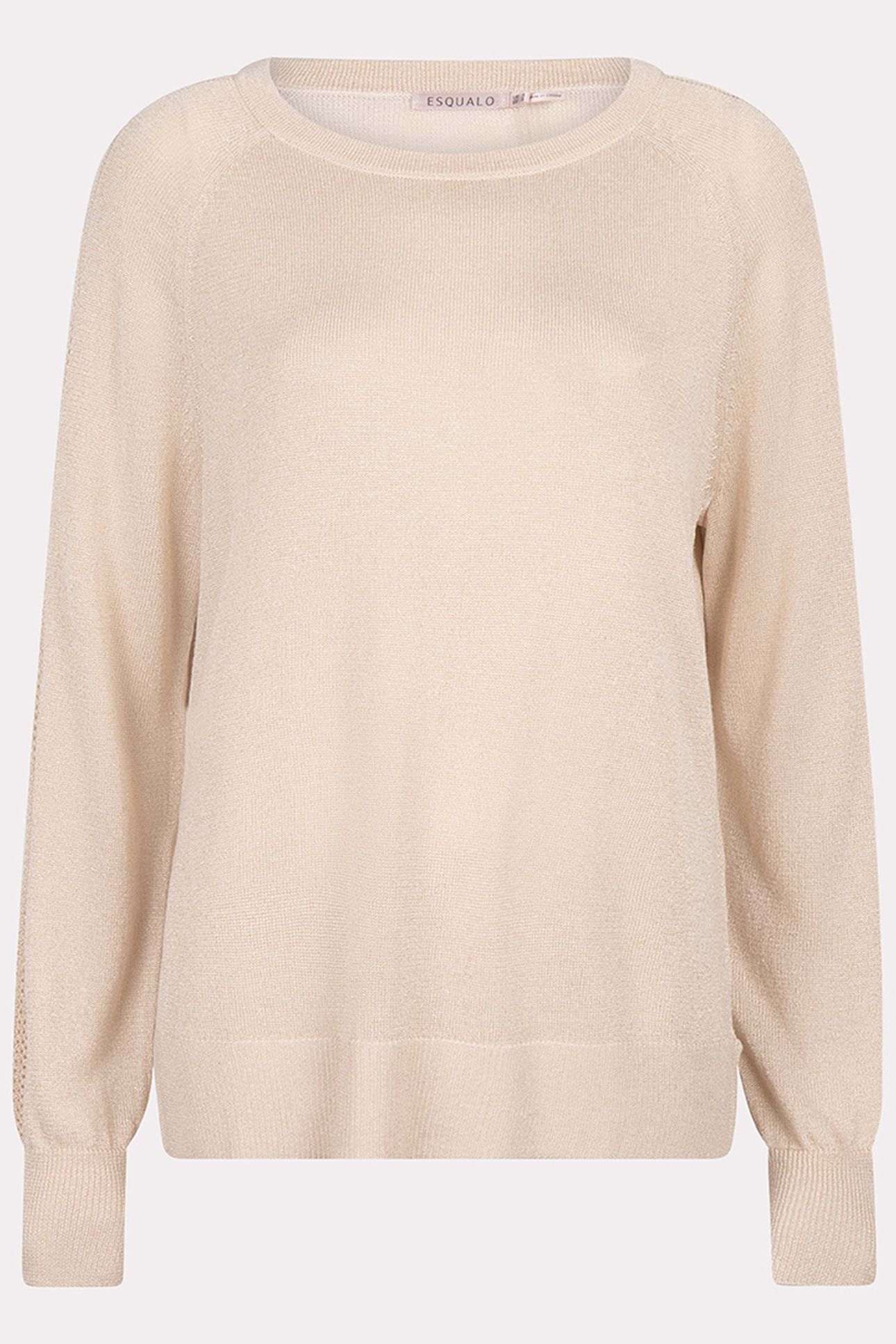 SWEATER RAGLAN POINTELLE LUREX IVORY 5