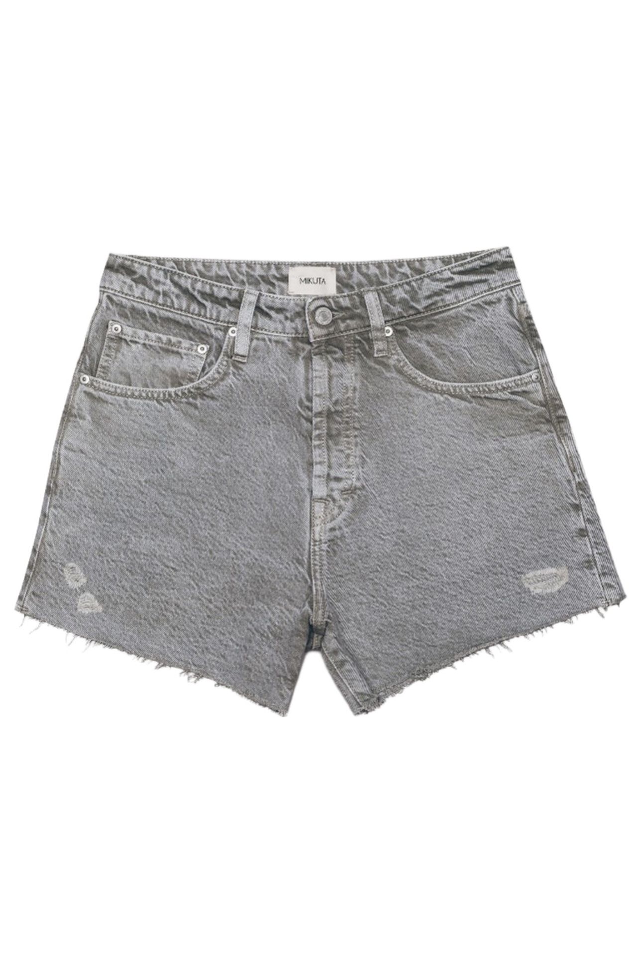 THE KHAKI FADED DENIM SHORTS GREEN 3