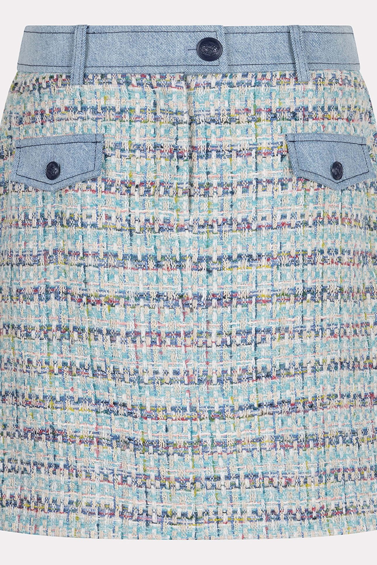 SKIRT TWEED JEANS ACCENT BLUE 4