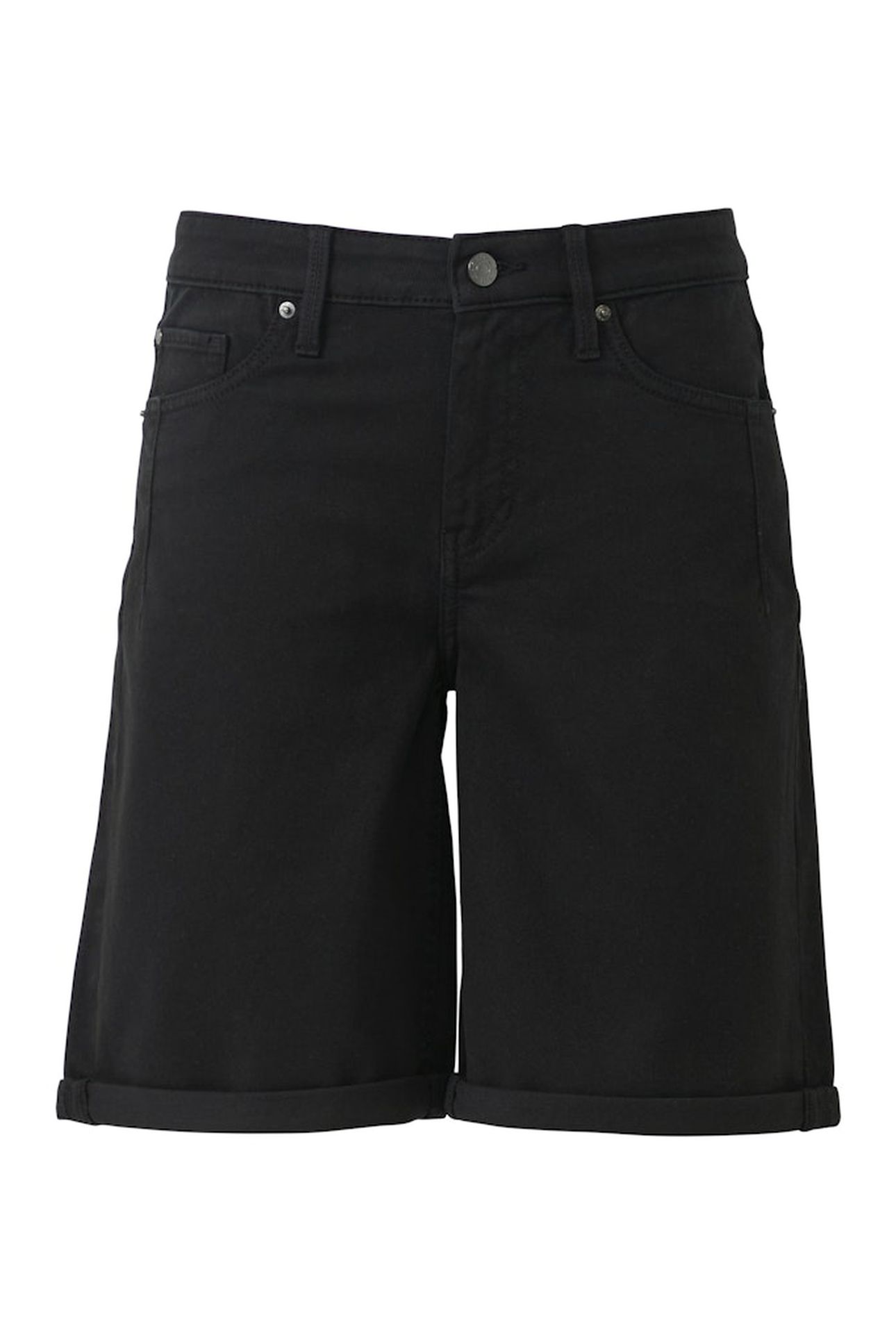 JEANS SHORTS BLACK DENIM 7