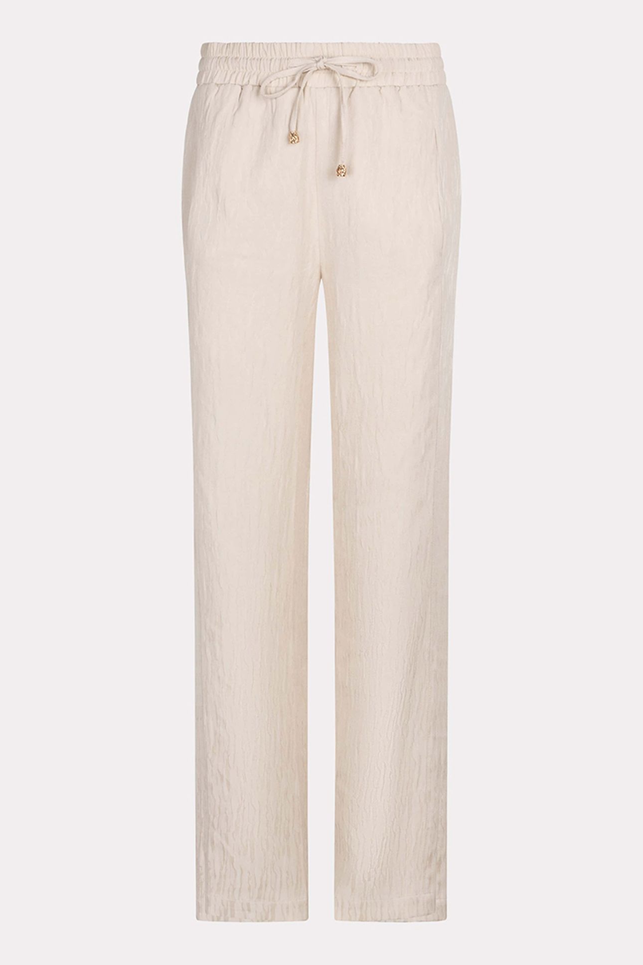 TROUSERS WIDE JACQUARD SAND 5