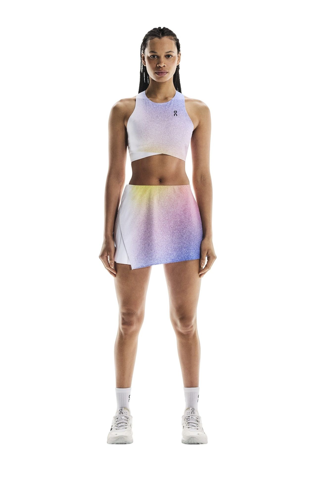 COURT CROP TOP 1 W WHITE | INDIGO 1
