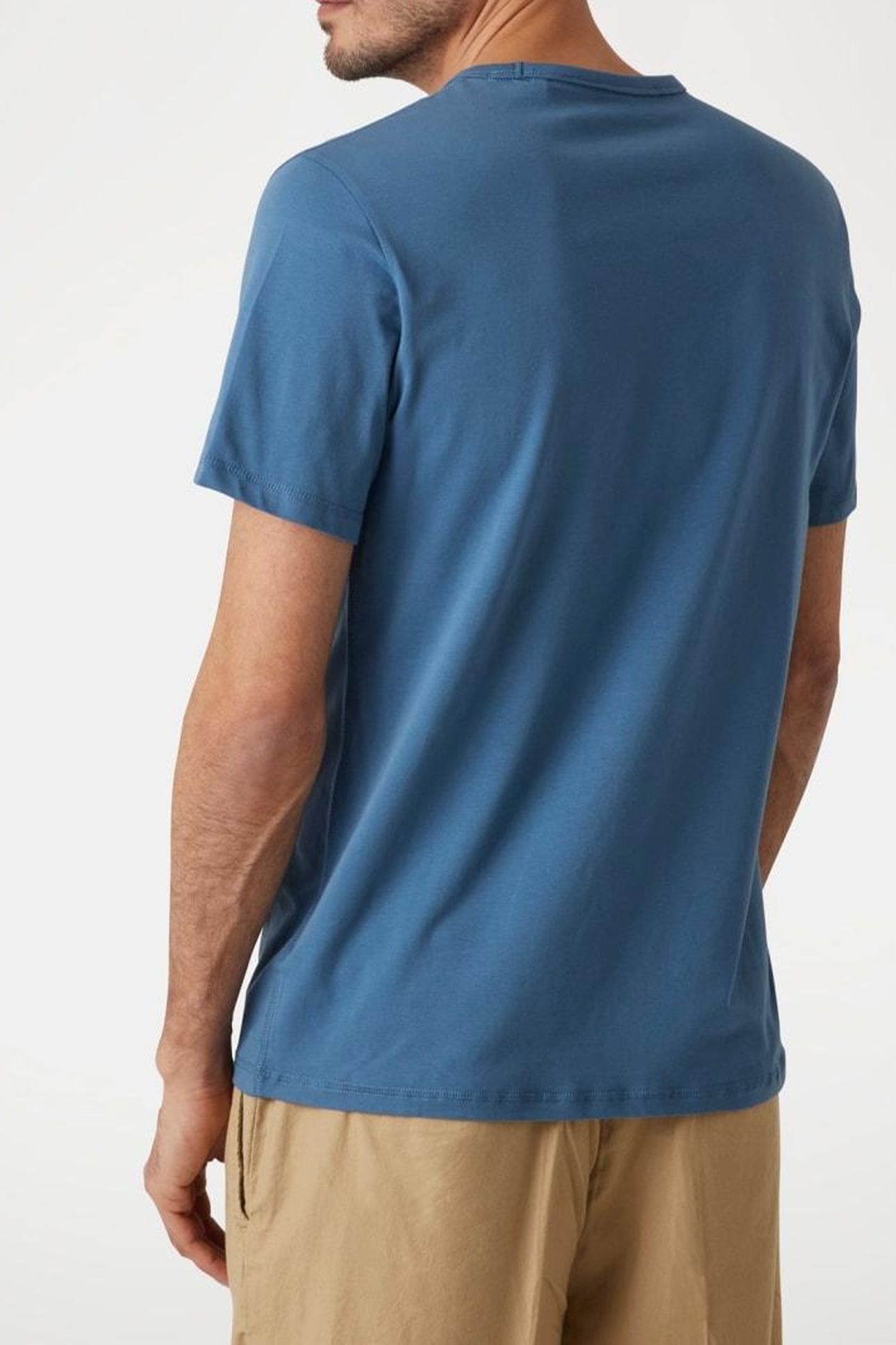 GUESS ECO SS CN GUESS BOX TEE PETROLEUM 4