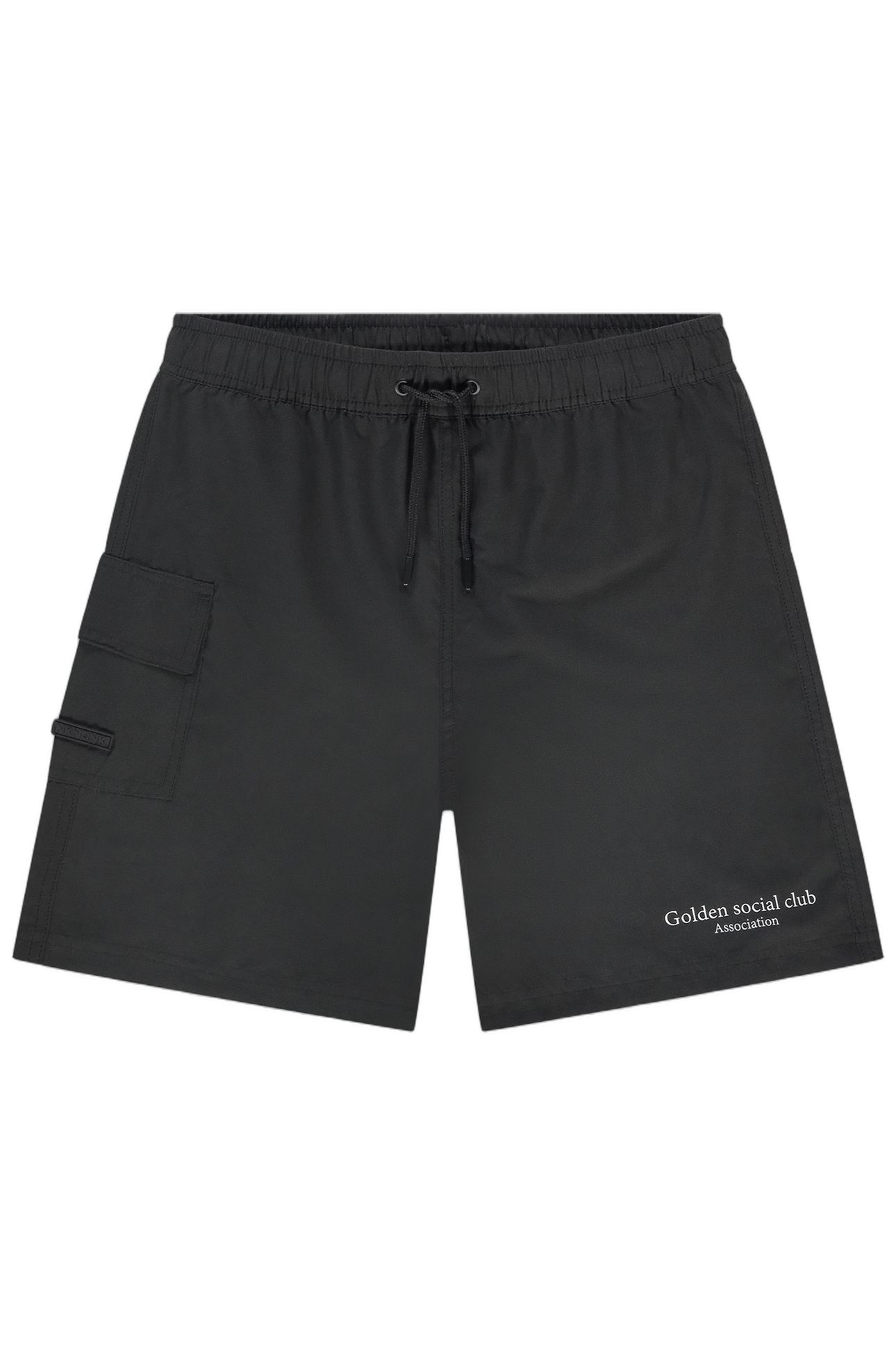 GOLDEN SWIMSHORT BLACK 1