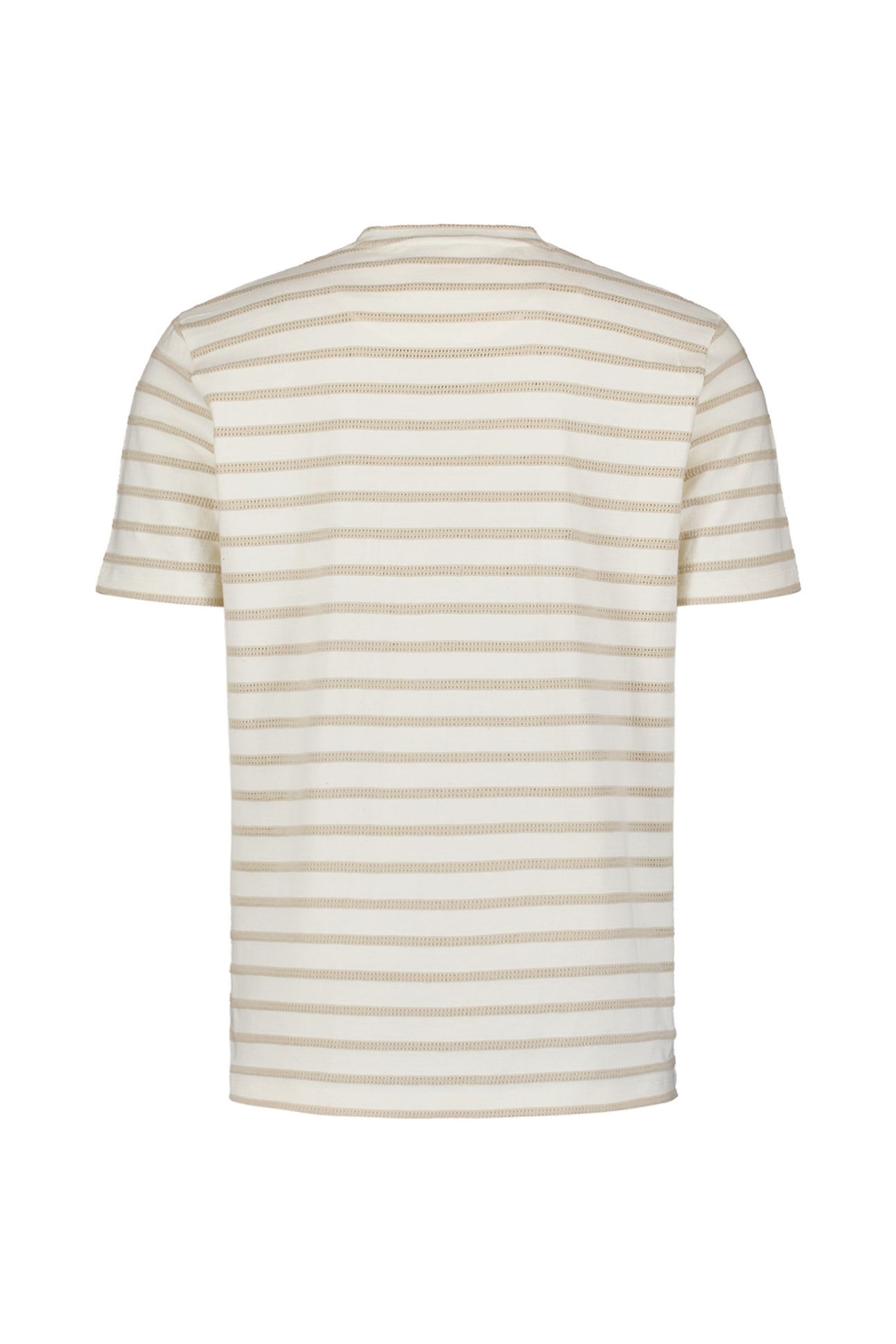 T-SHIRT CREWNECK JACQUARD STRIPES OFFWHITE 6