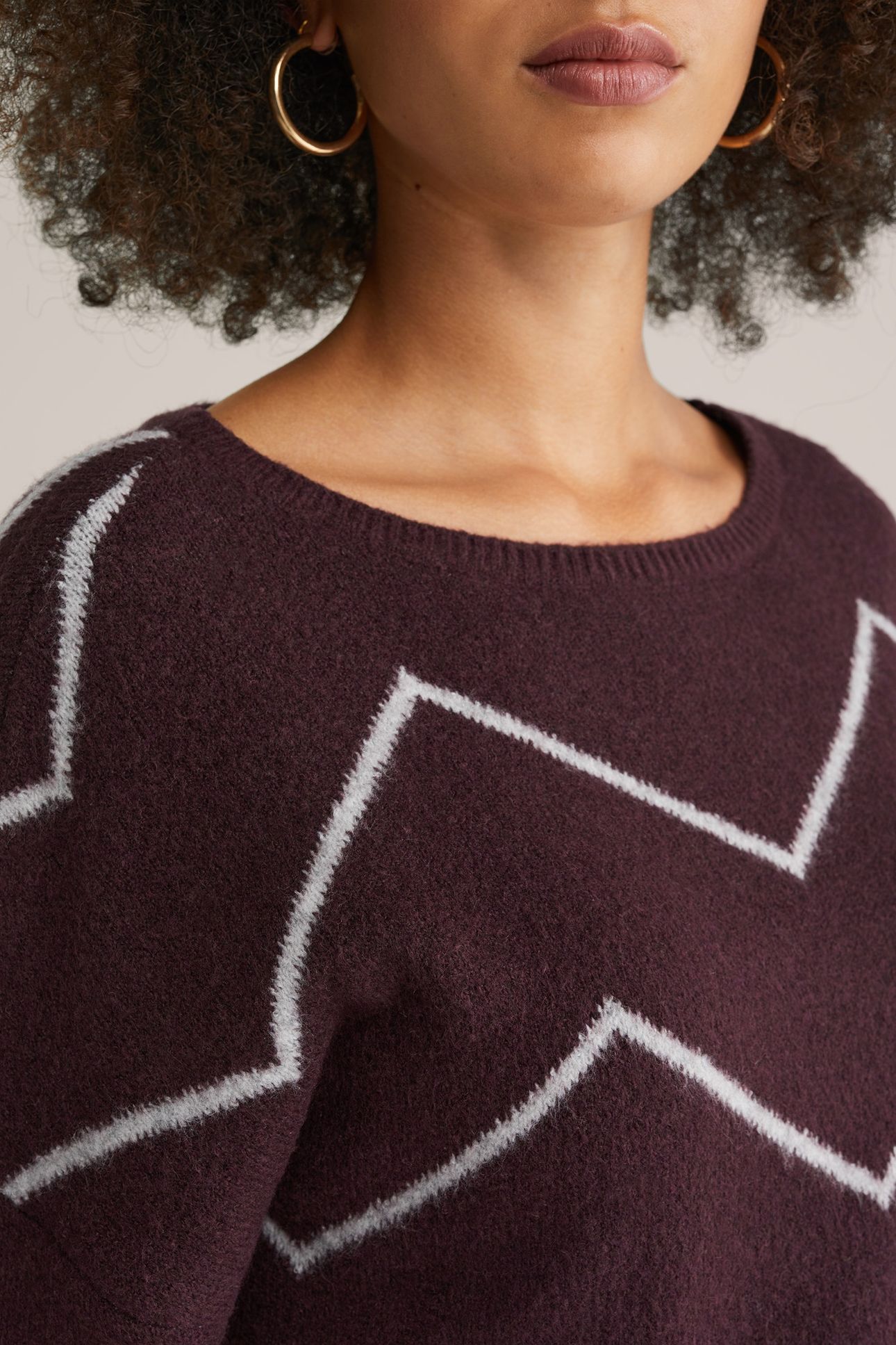 KNITTED PULLOVER AUBERGINE 5