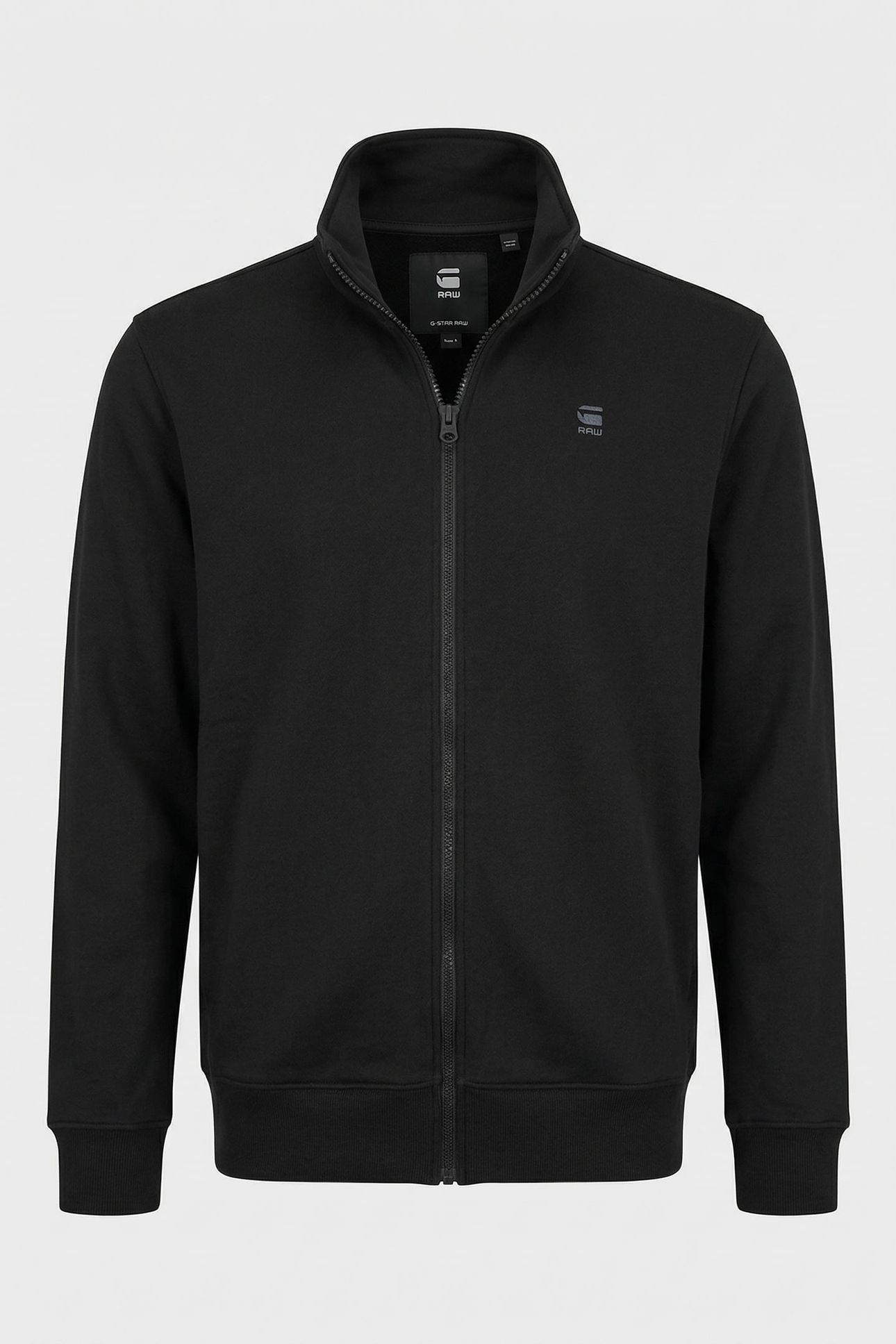 CORE ZIP STAND UP COLLAR SWEAT L/S DK BLACK 3