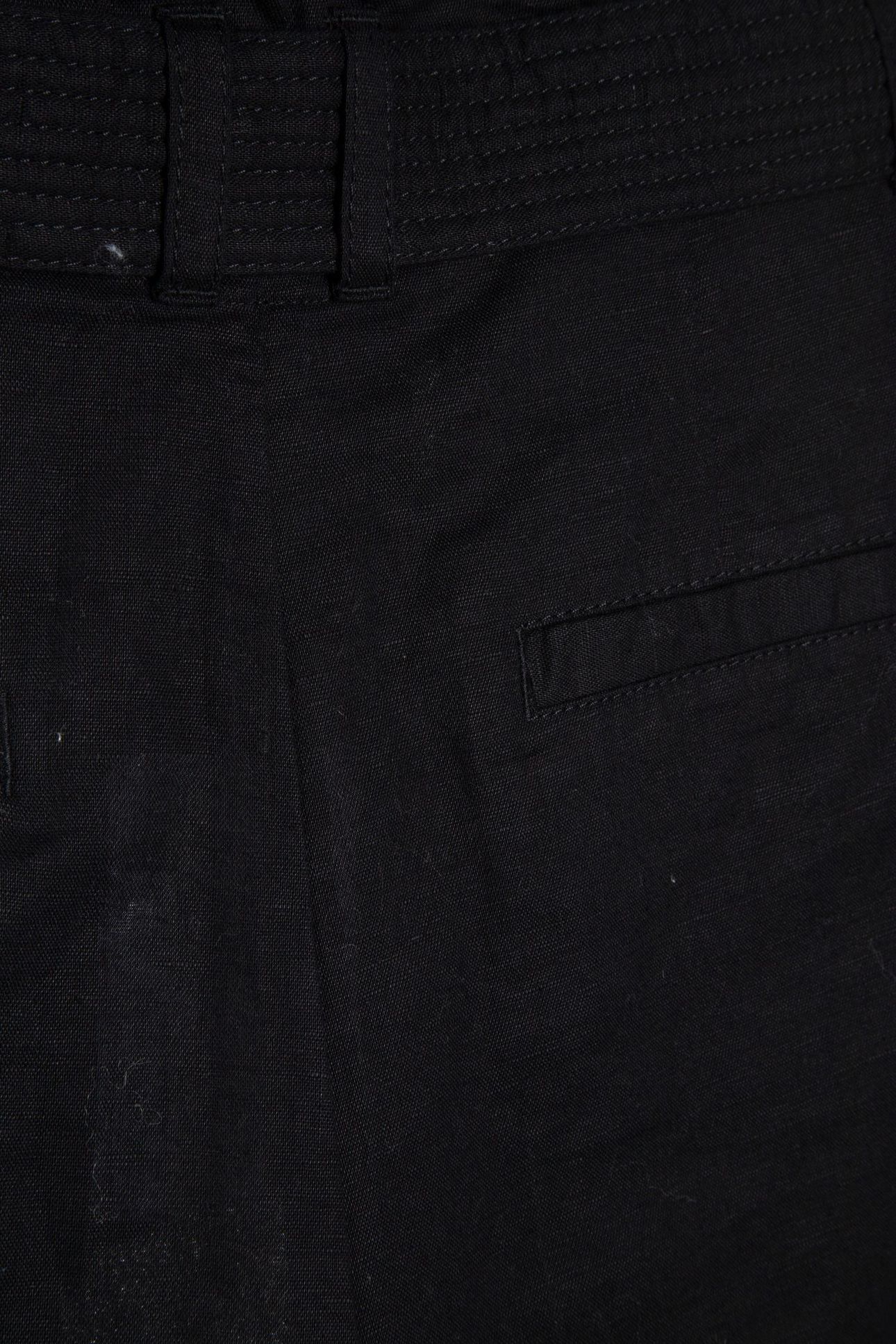 AKI LINEN SHORTS BLACK 5